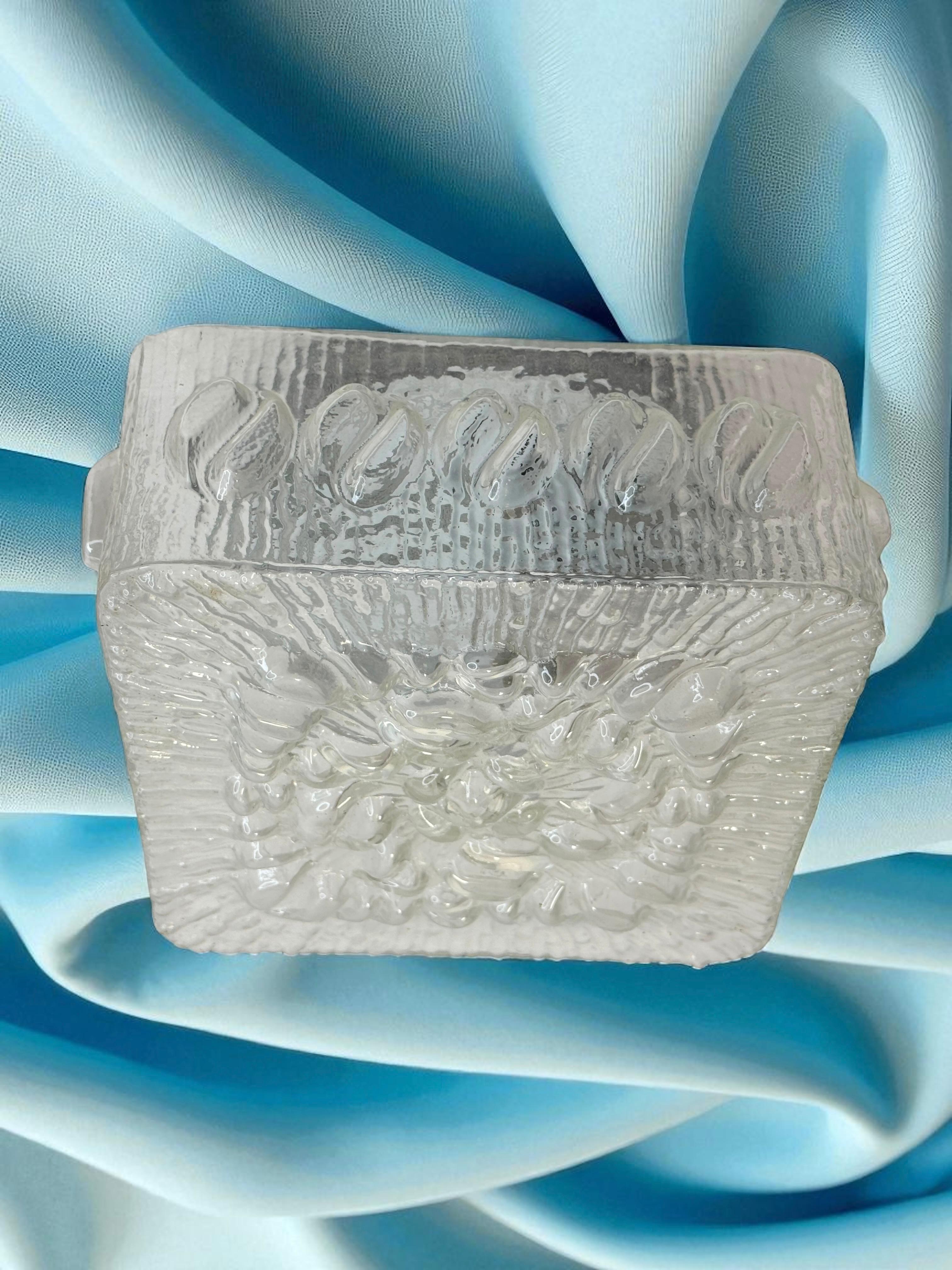 Plafón de cristal transparente en forma de burbuja Massive Leuchten, Alemania en venta 5