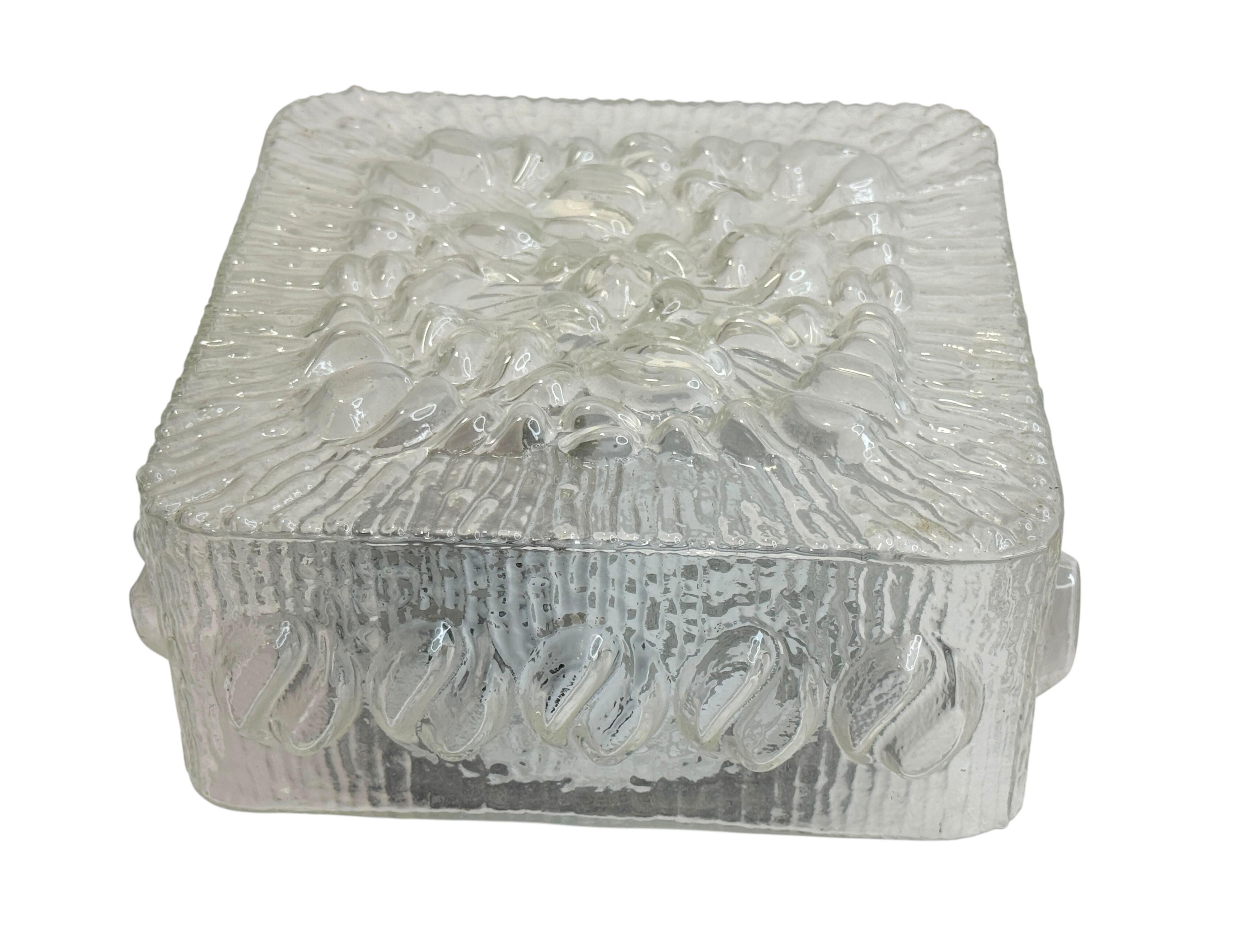 Plafón de cristal transparente en forma de burbuja Massive Leuchten, Alemania Alemán en venta