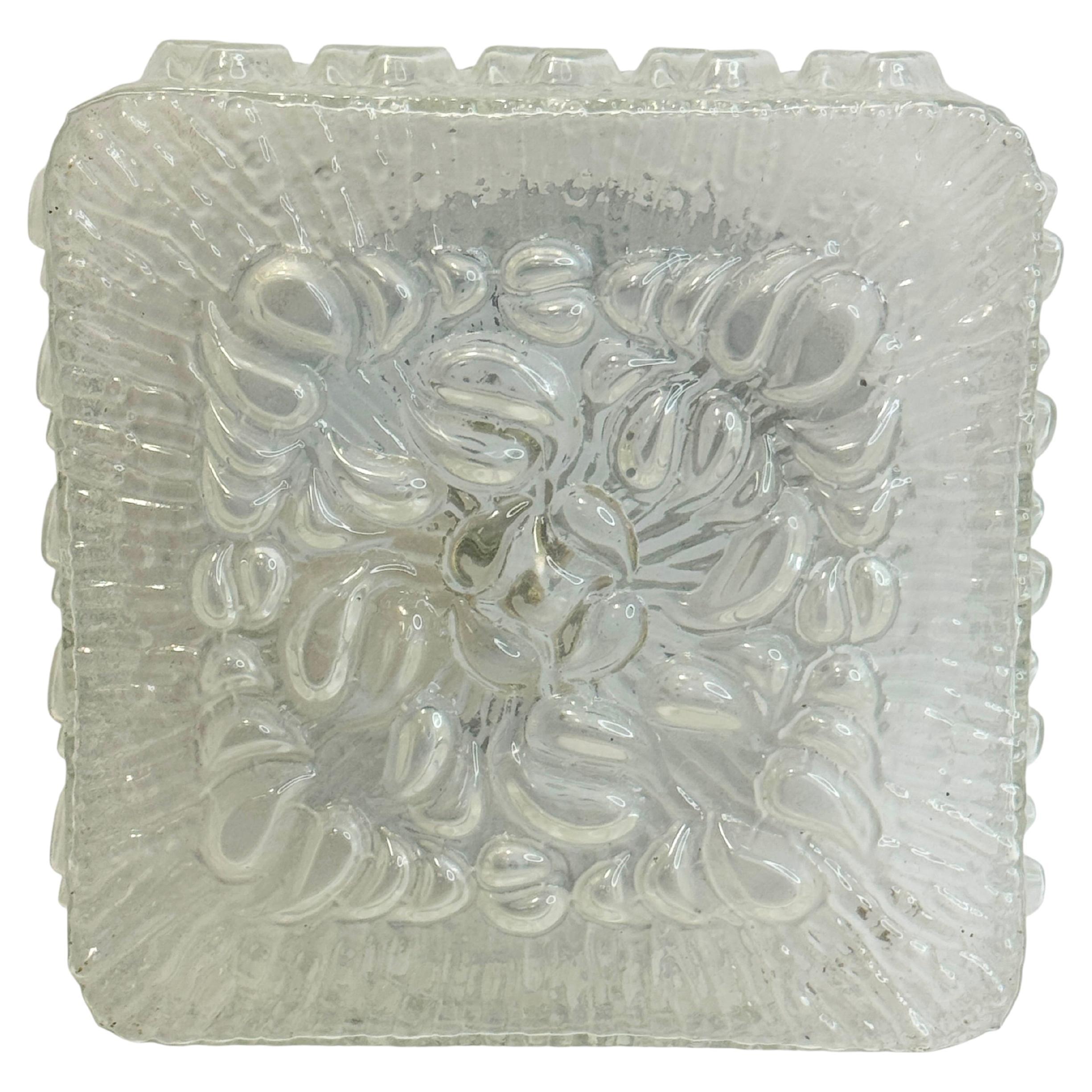 Plafón de cristal transparente en forma de burbuja Massive Leuchten, Alemania en venta