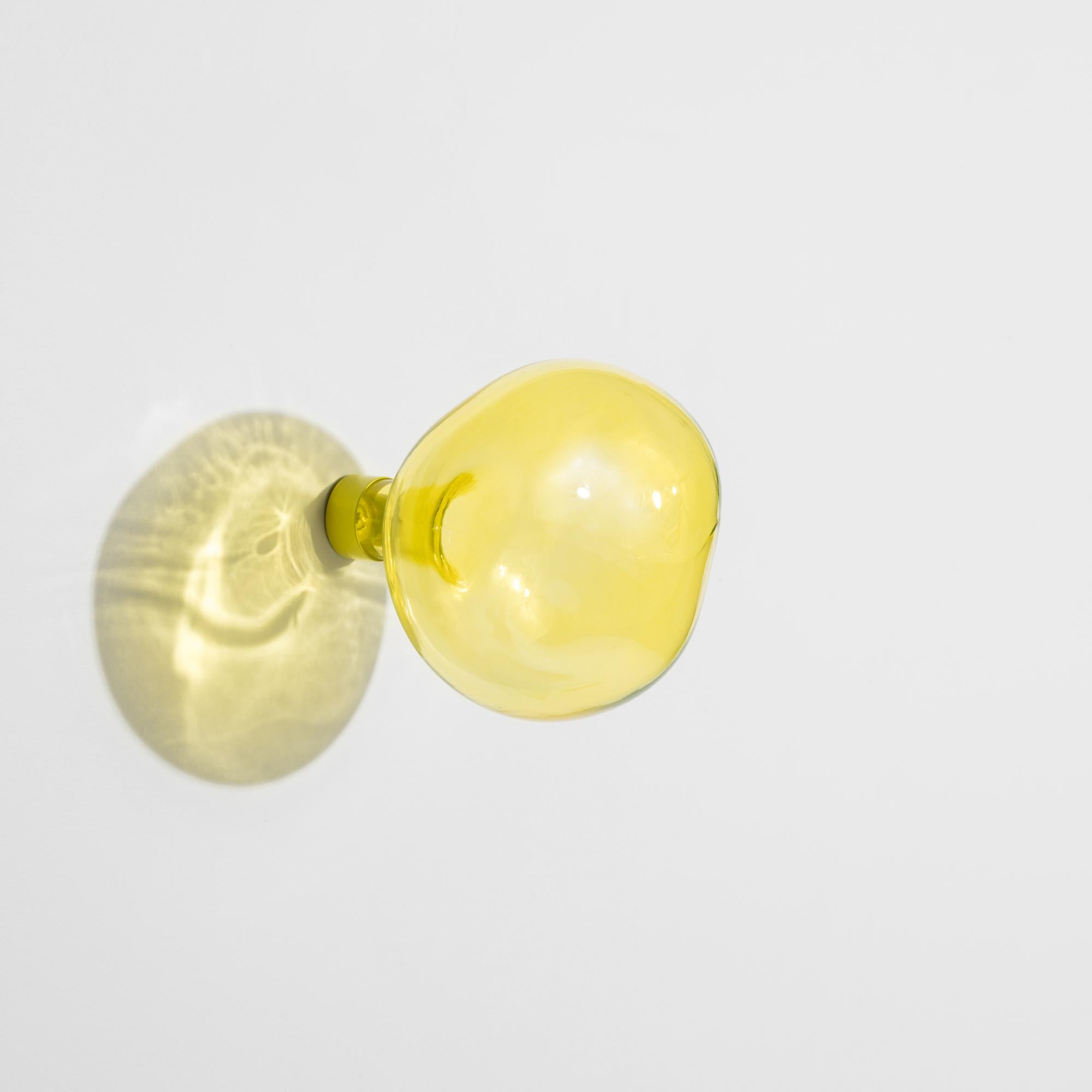 Polish PETITE FRITURE Bubble, Small Coat Hook, Transparent Yellow, Vaulot & Dyèvre For Sale