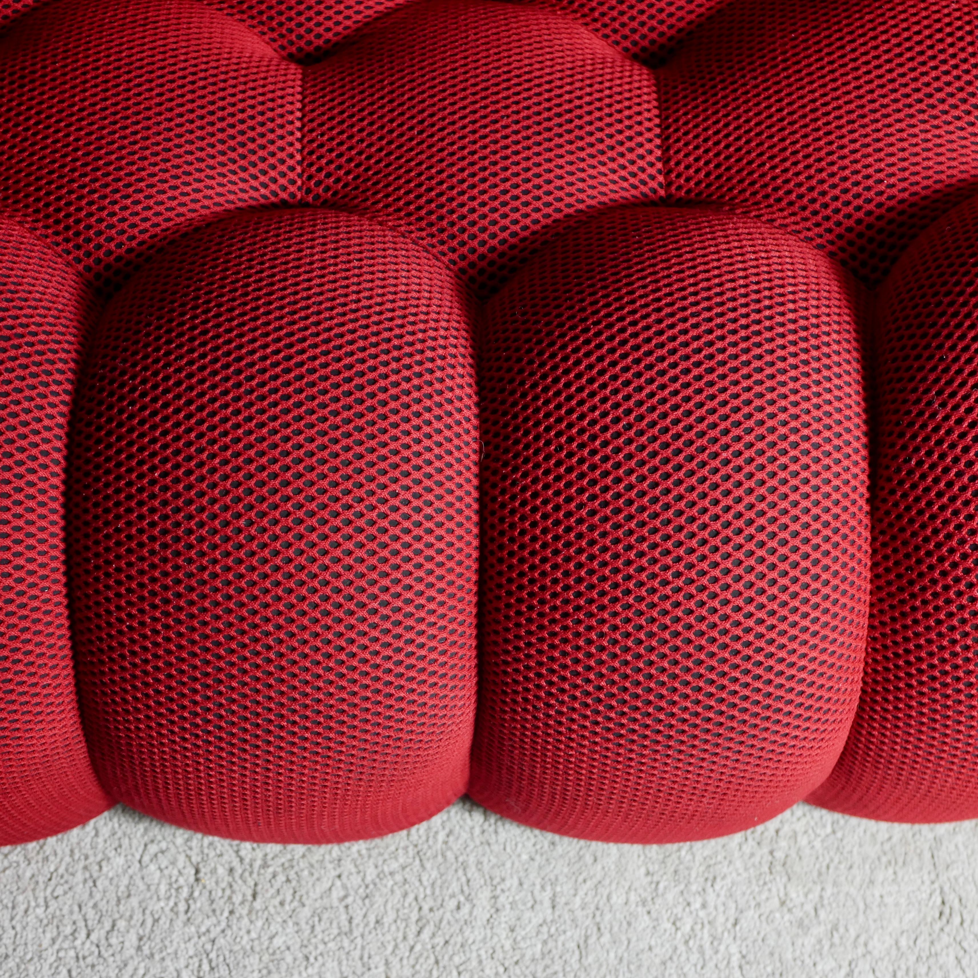 Contemporary Bubble sofa Techno 3D fabric by Sacha Lakic for Roche Bobois, 2014