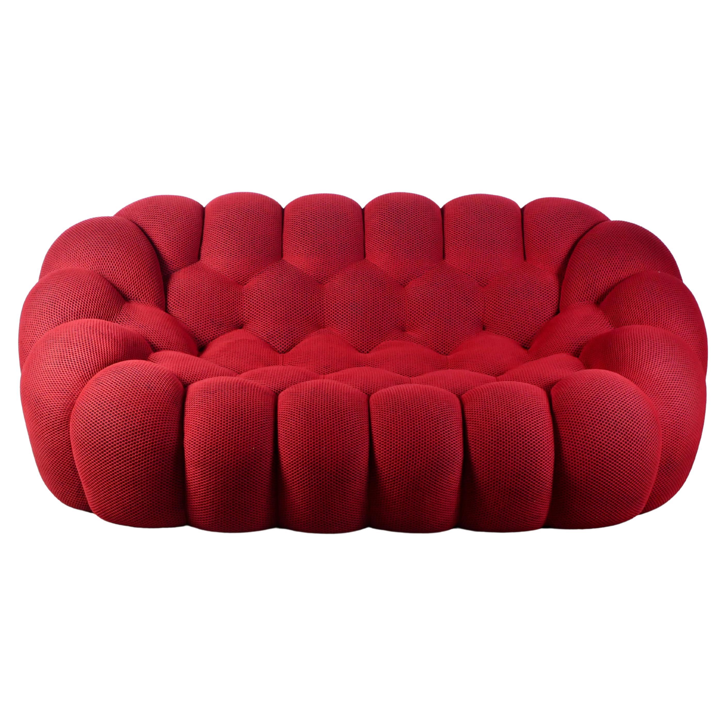 Bubble sofa Techno 3D fabric by Sacha Lakic for Roche Bobois, 2014