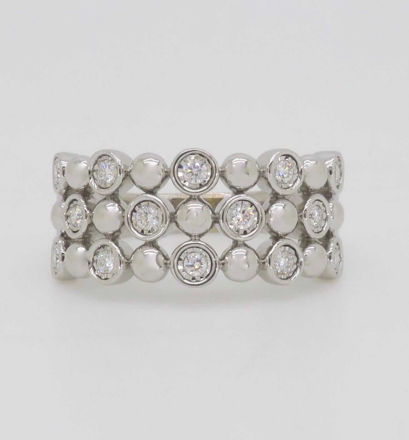 Bague à diamants bulle en vente 5