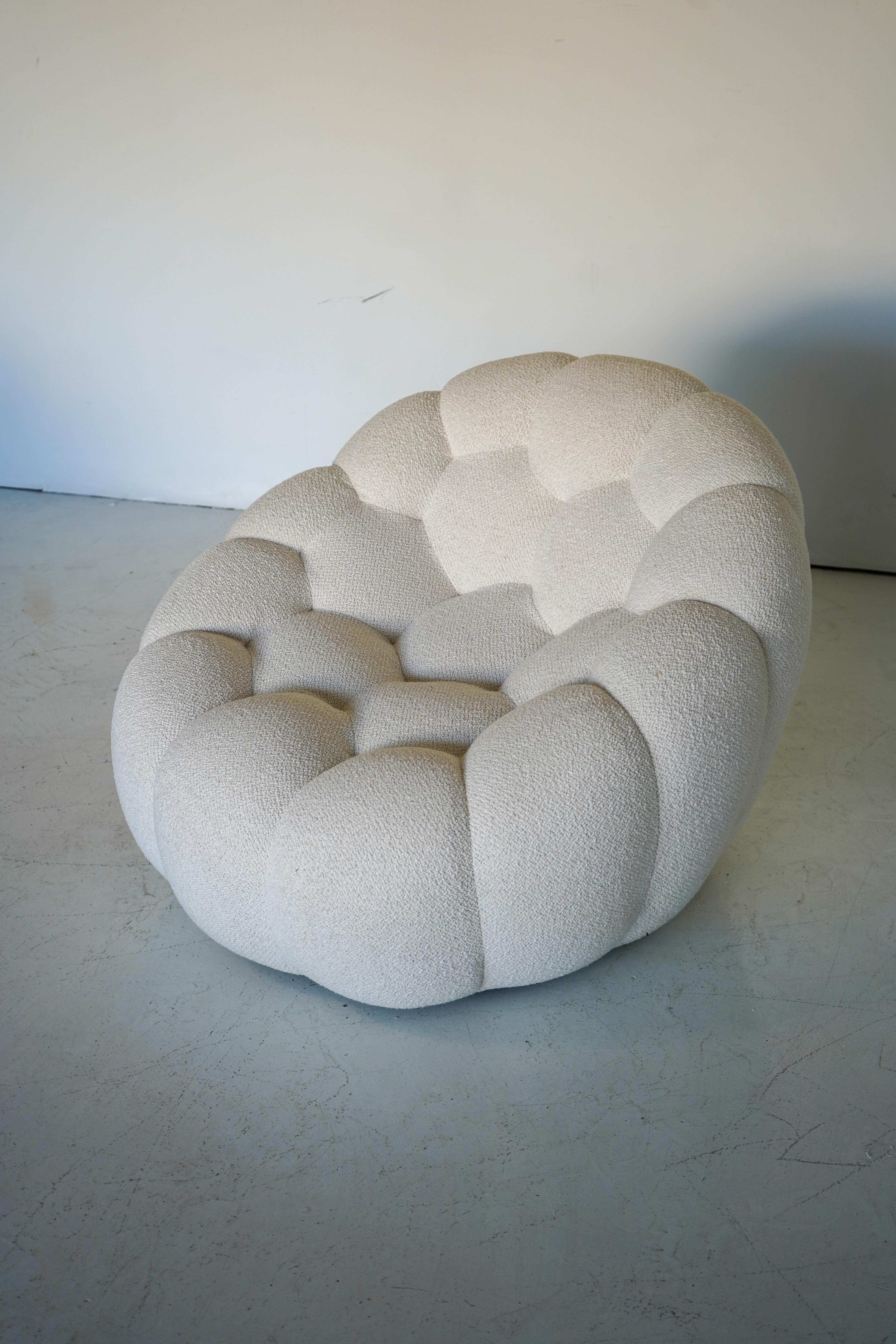 Français Fauteuil pivotant en bulles Sacha Lakic pour Roche Bobois