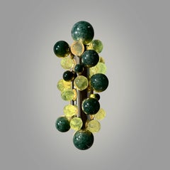 Bubble15 Green Quartz Sconces By Phoenix
