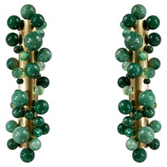 Bubble24 Green Rock Crystal sconces By Phoenix