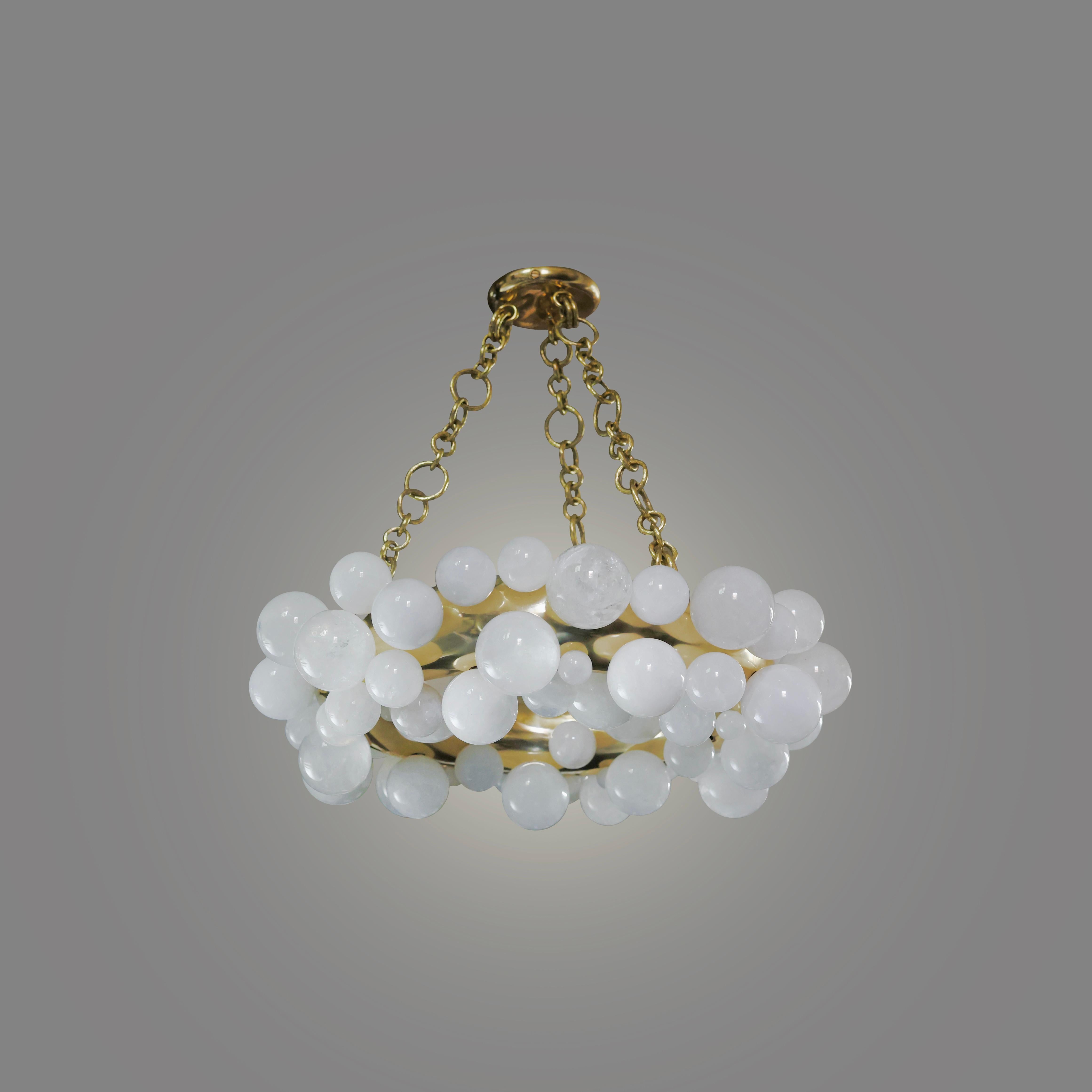 XXI secolo e contemporaneo Lampadario in cristallo Bubble24 Rock di Phoenix in vendita