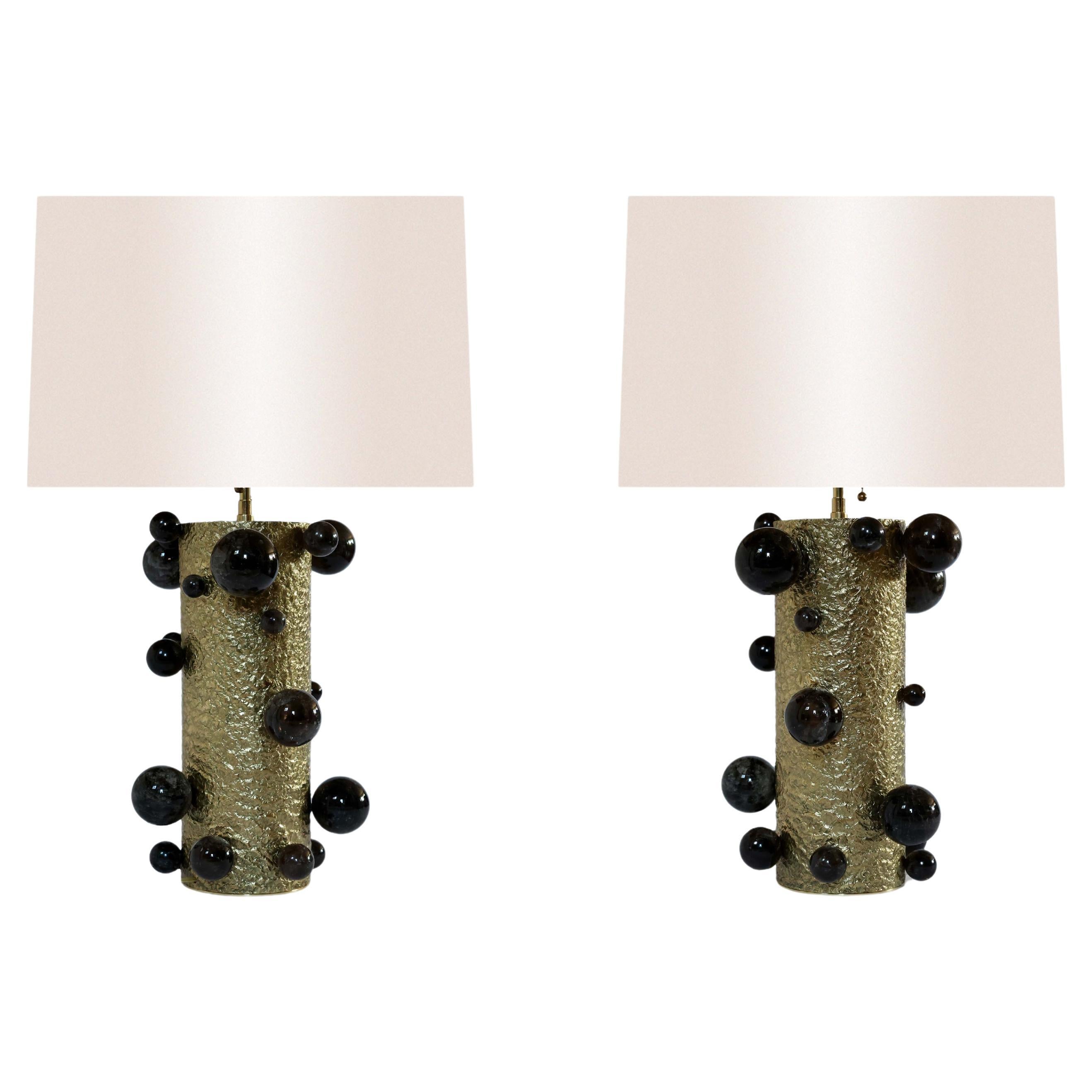Lampade a bolle di cristallo di rocca fumé Bubble26