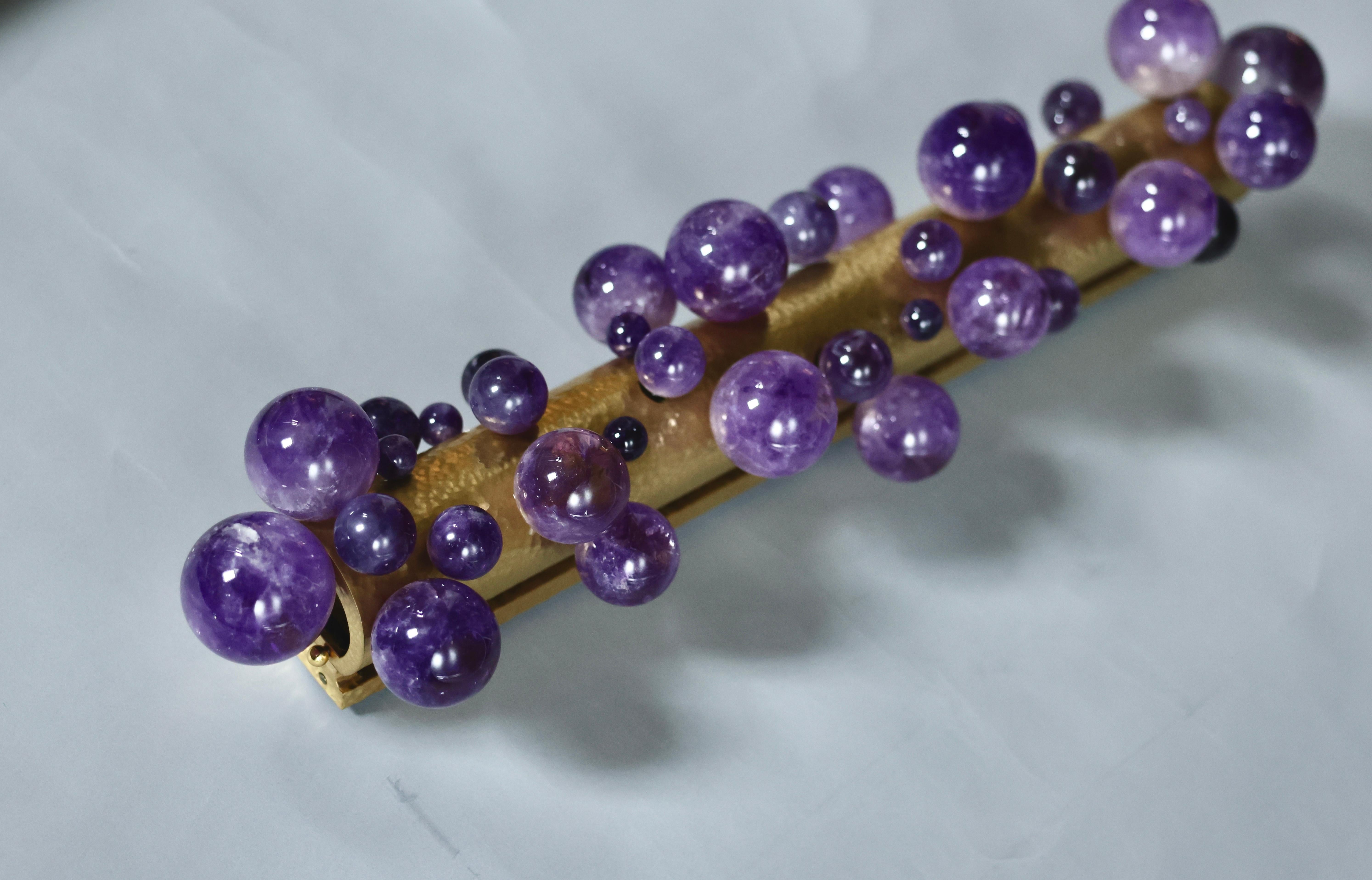 Contemporary Bubble29 Amethyst sconces By Phoenix For Sale