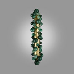 Bubble29 Green quartz sconces By Phoenix