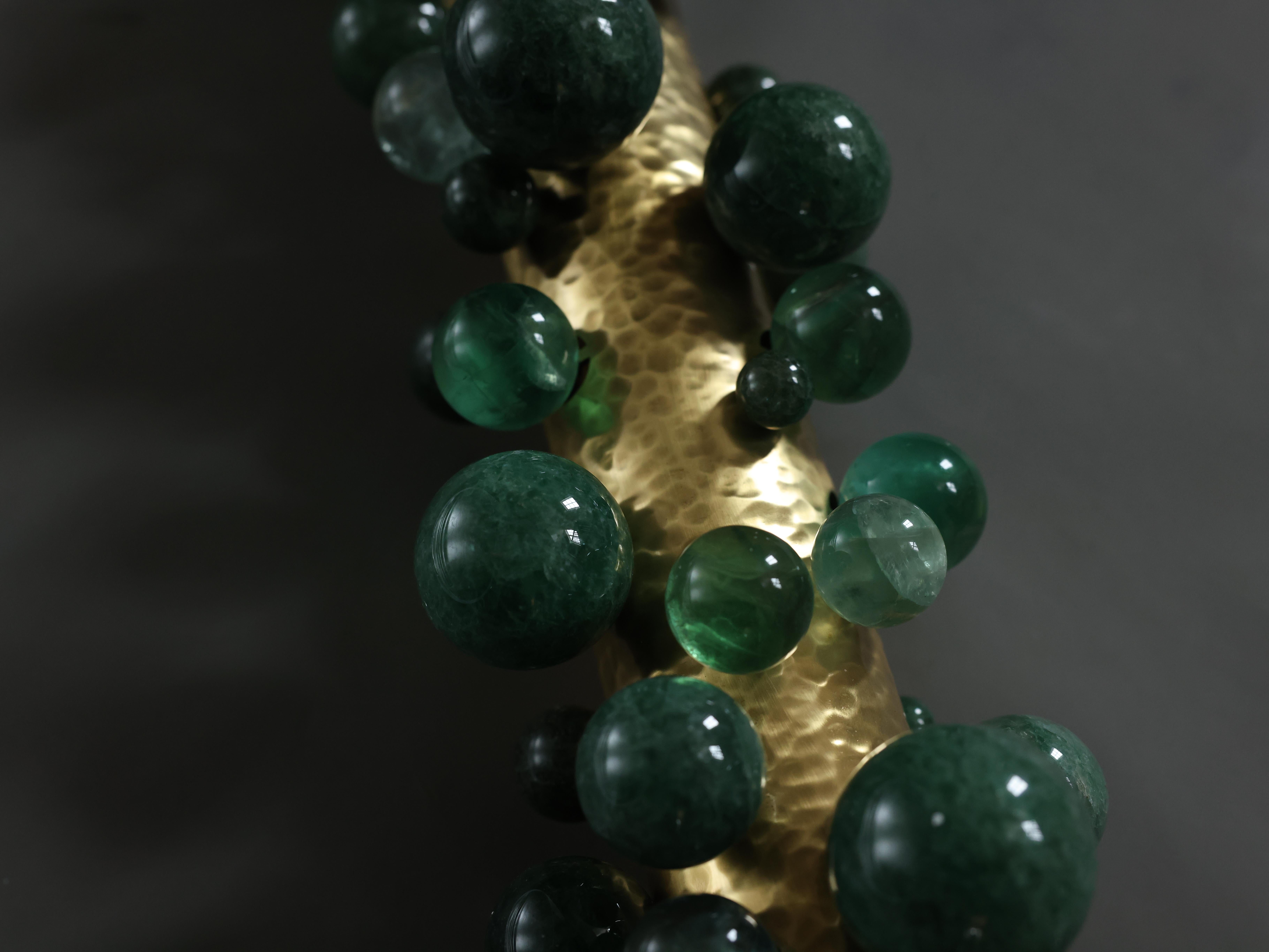 Appliques Bubble29 en quartz vert par Phoenix Neuf - En vente à New York, NY