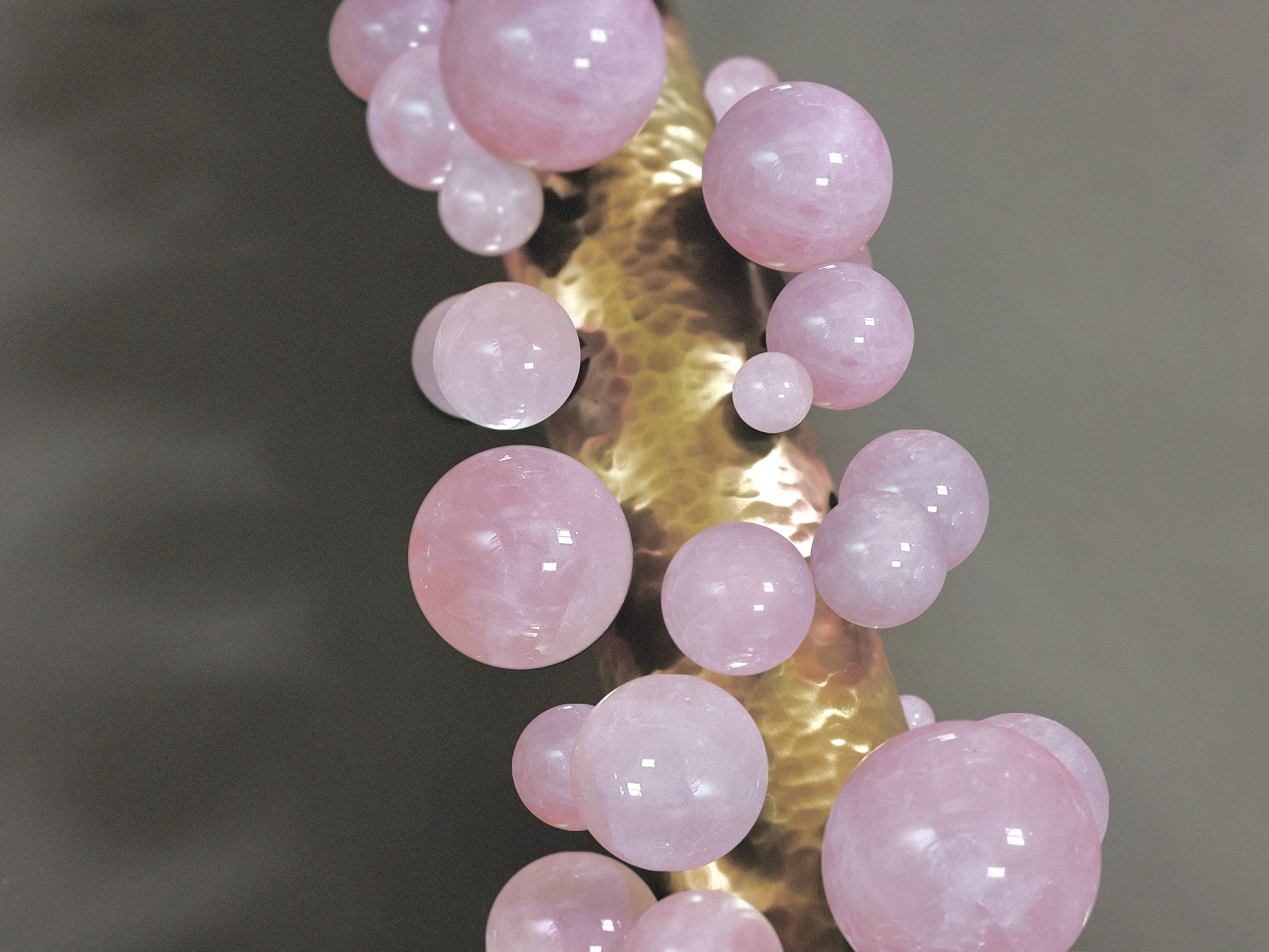 Bubble29 Apliques de cuarzo rosa By Phoenix en Nuevo estado para la venta en New York, NY