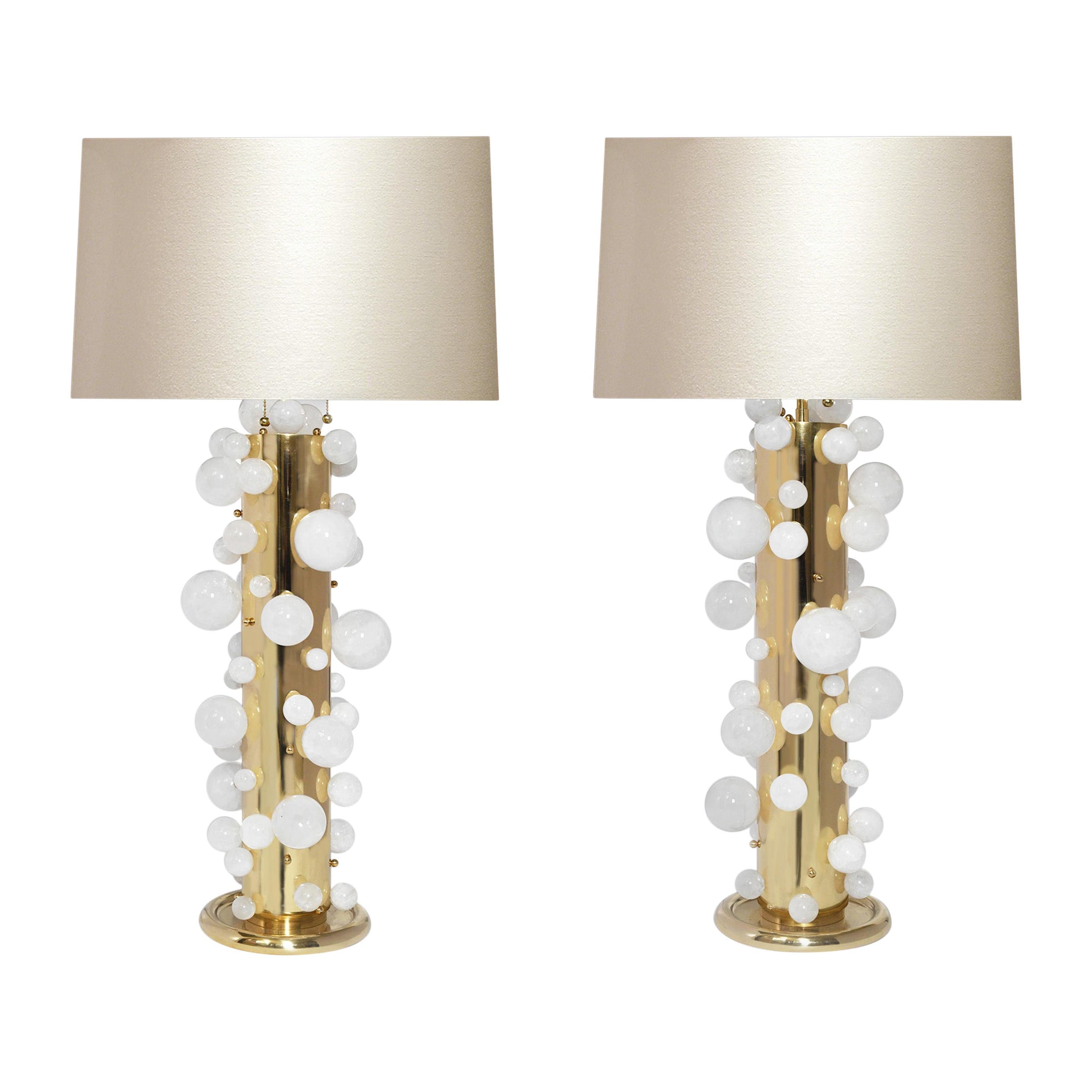 Lampes en cristal de roche Bubble38 par Phoenix en vente