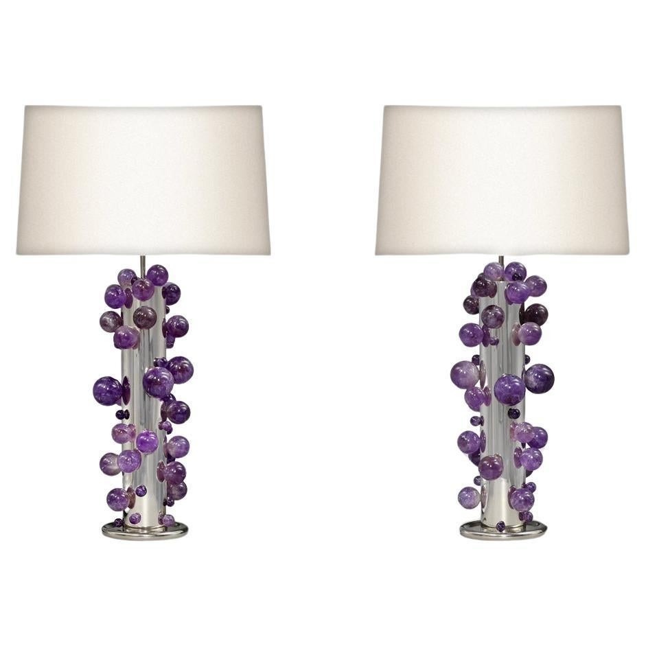 Bubble40 Amethyst Lamps By Phoenix