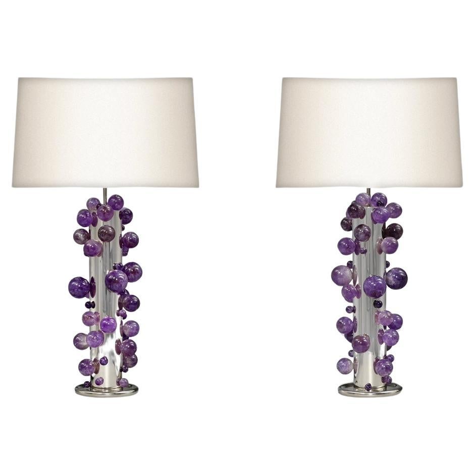 Bubble40 Amethyst Lamps By Phoenix