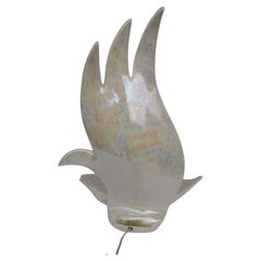 Tischlampe aus mundgeblasenem Glas von Maison Rougier, 1970er Jahre