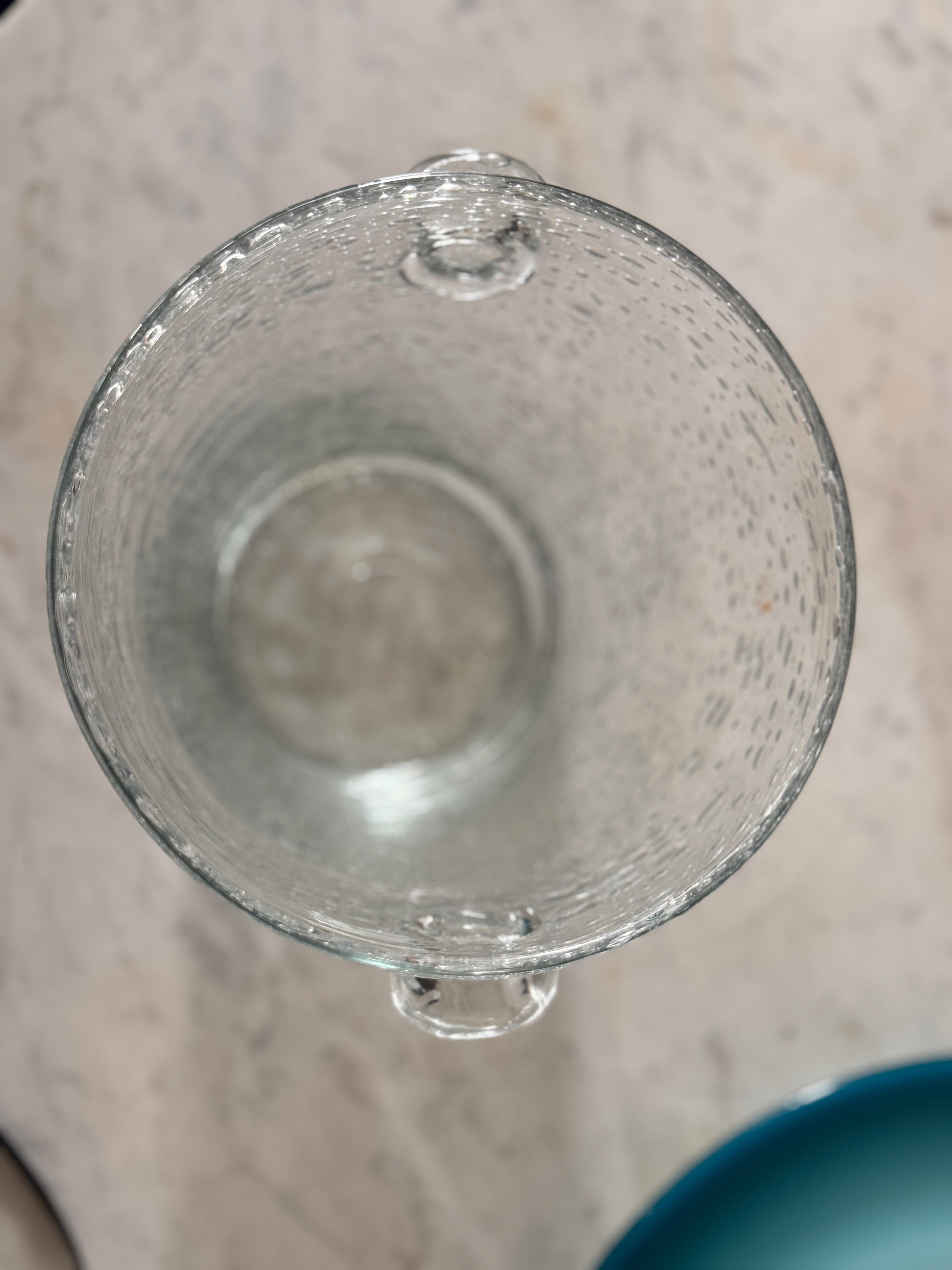 Bubbled Glass Champagne Bucket in the Style of Biot, France, circa 1960 For Sale 4