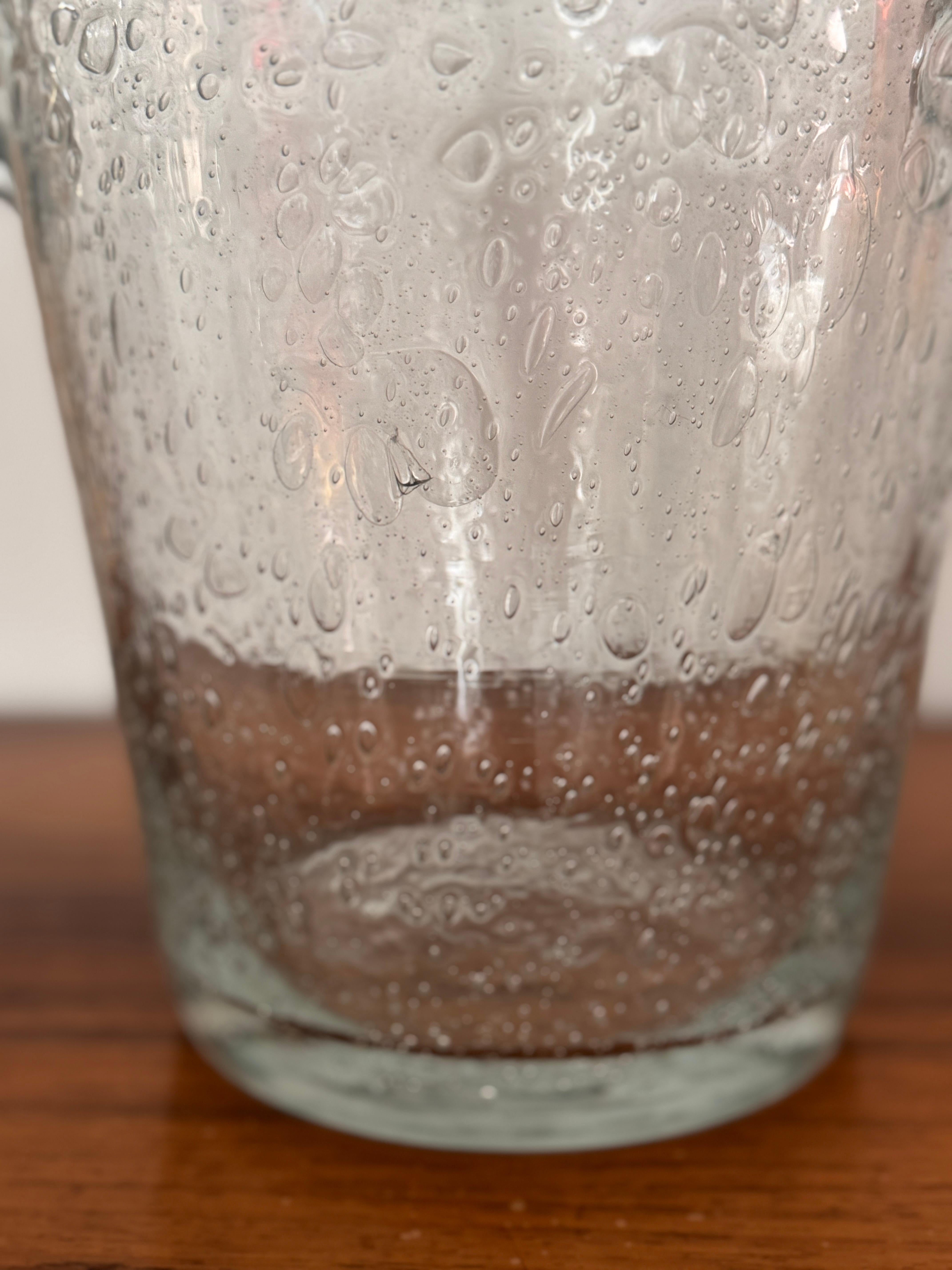 Bubbled Glass Champagne Bucket in the Style of Biot, France, circa 1960 For Sale 3