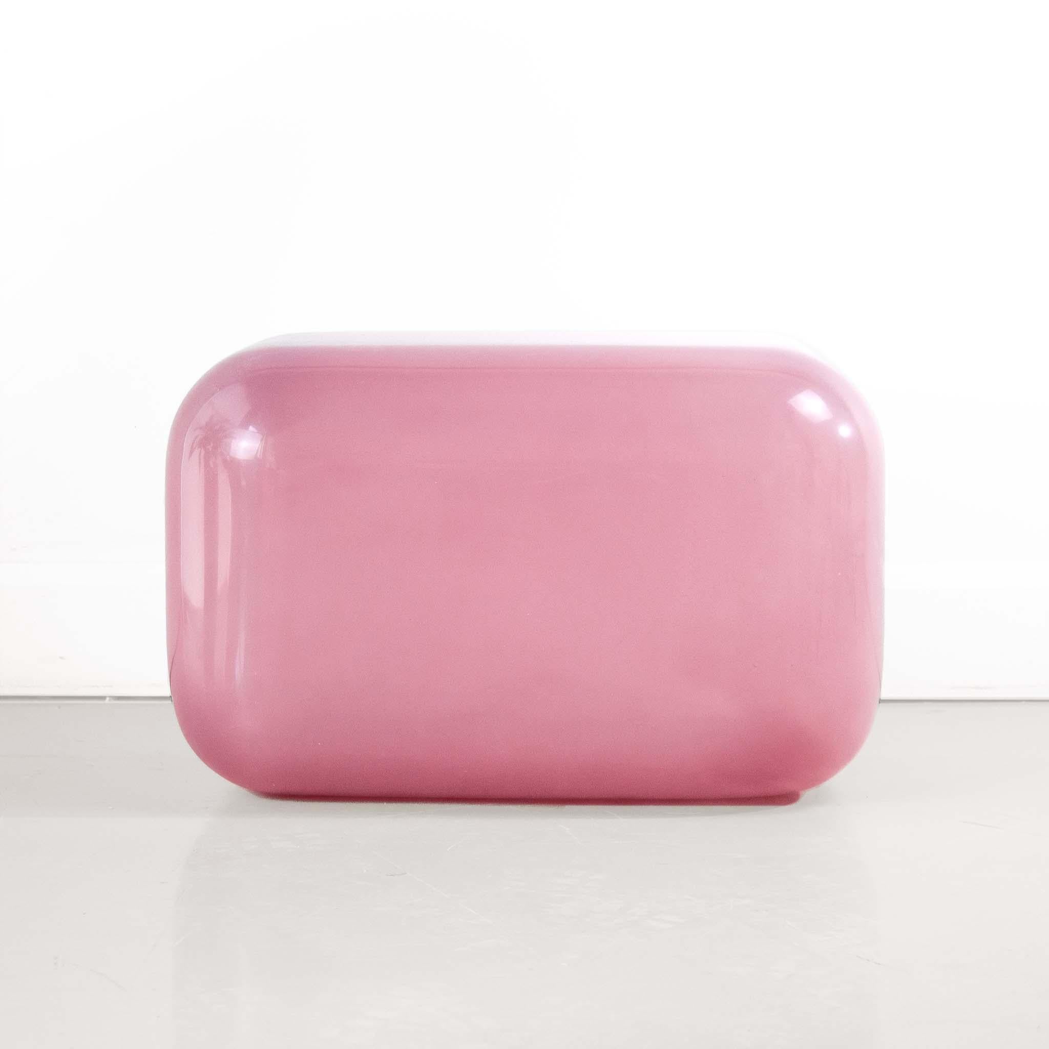 Bubblegum Oort resin side table by creators of objects
Materials: Resin, pigment
DImensions: W 56 x D 36 x H 36 cm
Also Available: Tourmaline, Bordeaux, Spice, Ochre, Forest, Ocean, Twilight, Rock, Lilac, Cerise, Coral Spice, Honey, Moss, Surf,