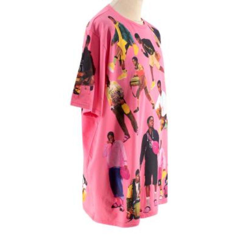 Camiseta Loewe rosa chicle de punto de algodón SS22 Show-on-a-Shirt Rosa en venta
