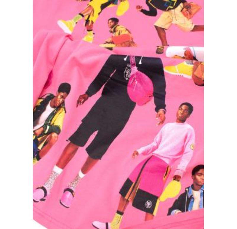 De los hombres Camiseta Loewe rosa chicle de punto de algodón SS22 Show-on-a-Shirt en venta