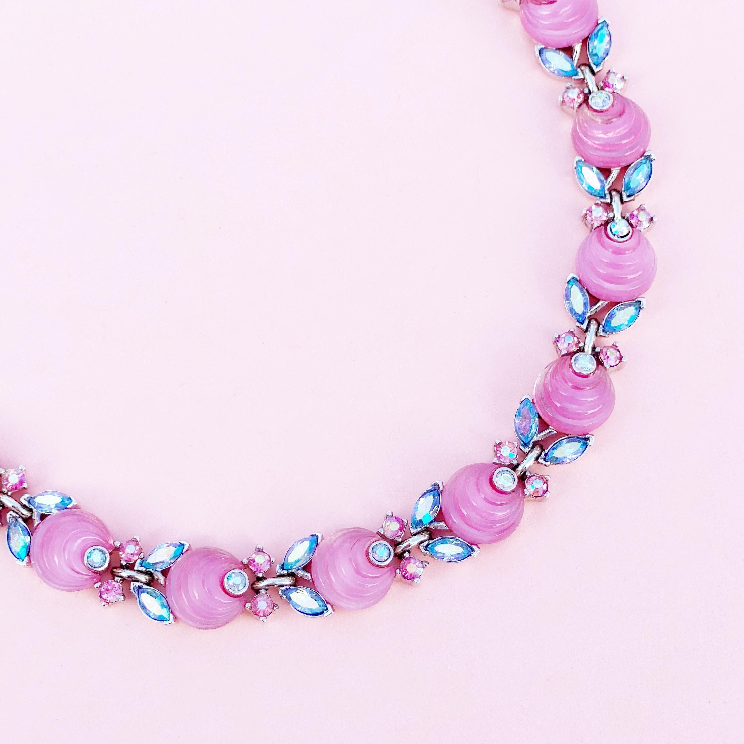 pink rhinestone choker