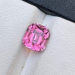Gemma sciolta in tormalina naturale rosa bubblegum da 2,60 carati, taglio a cuscino, per anello