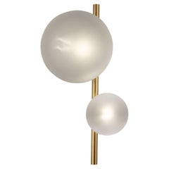Bubbles A2 Satin-Finished Borosilicate Glass Wall Lamp