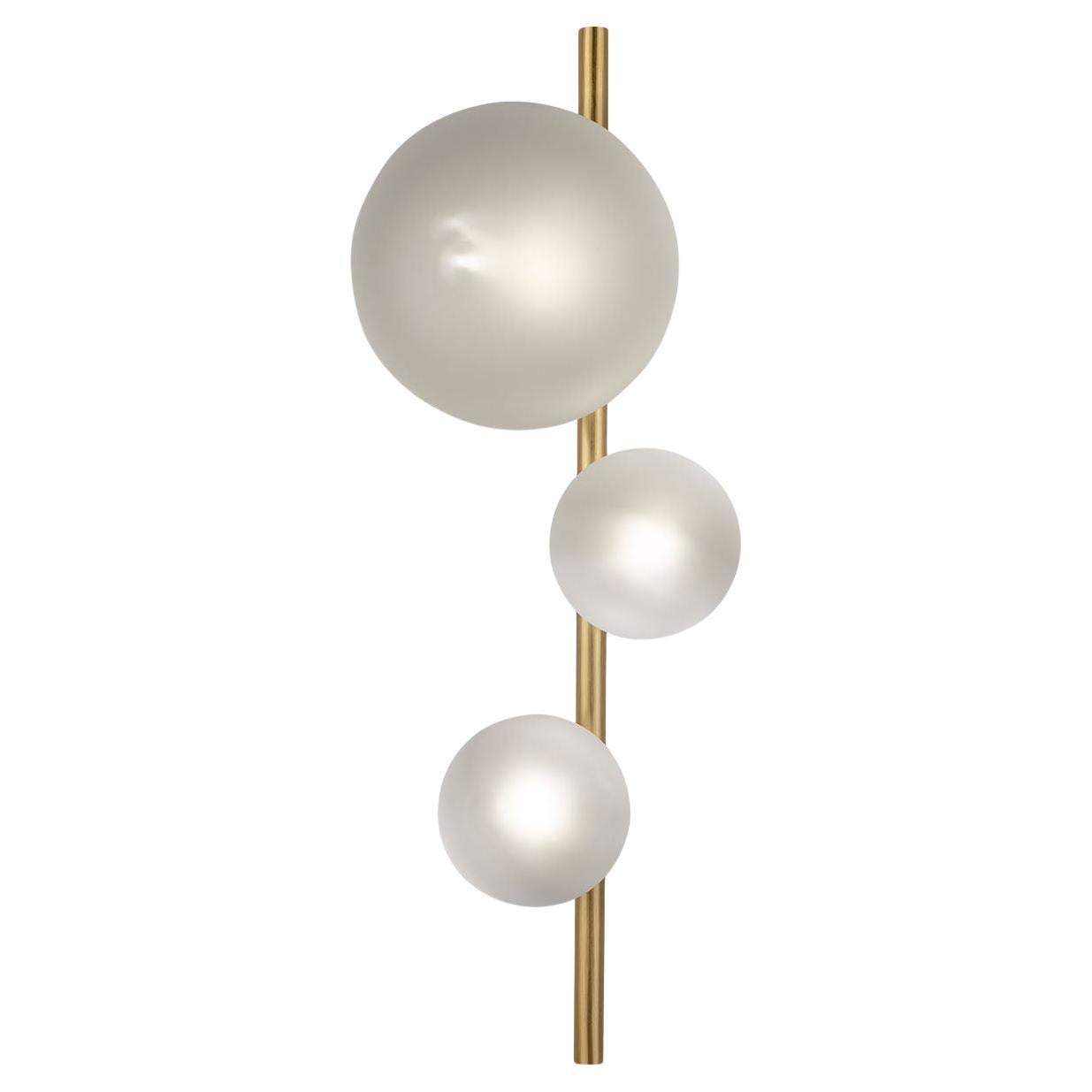 Lámpara de pared de vidrio borosilicato Bubbles A3 satinado en venta