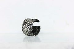 Bubbles Chunky Ring Oxidised