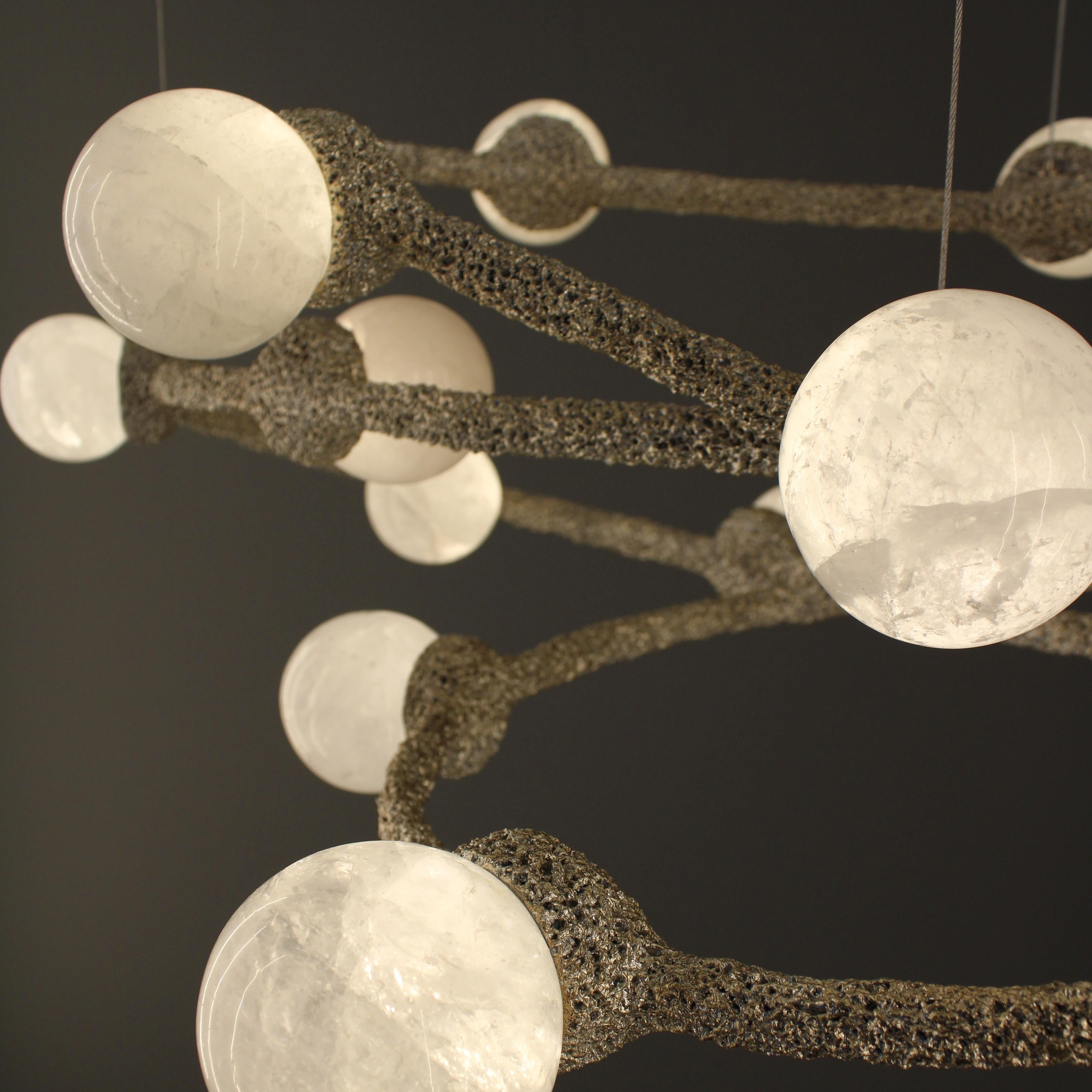 Art Déco Lampada a sospensione Bubbles II di Aver in vendita