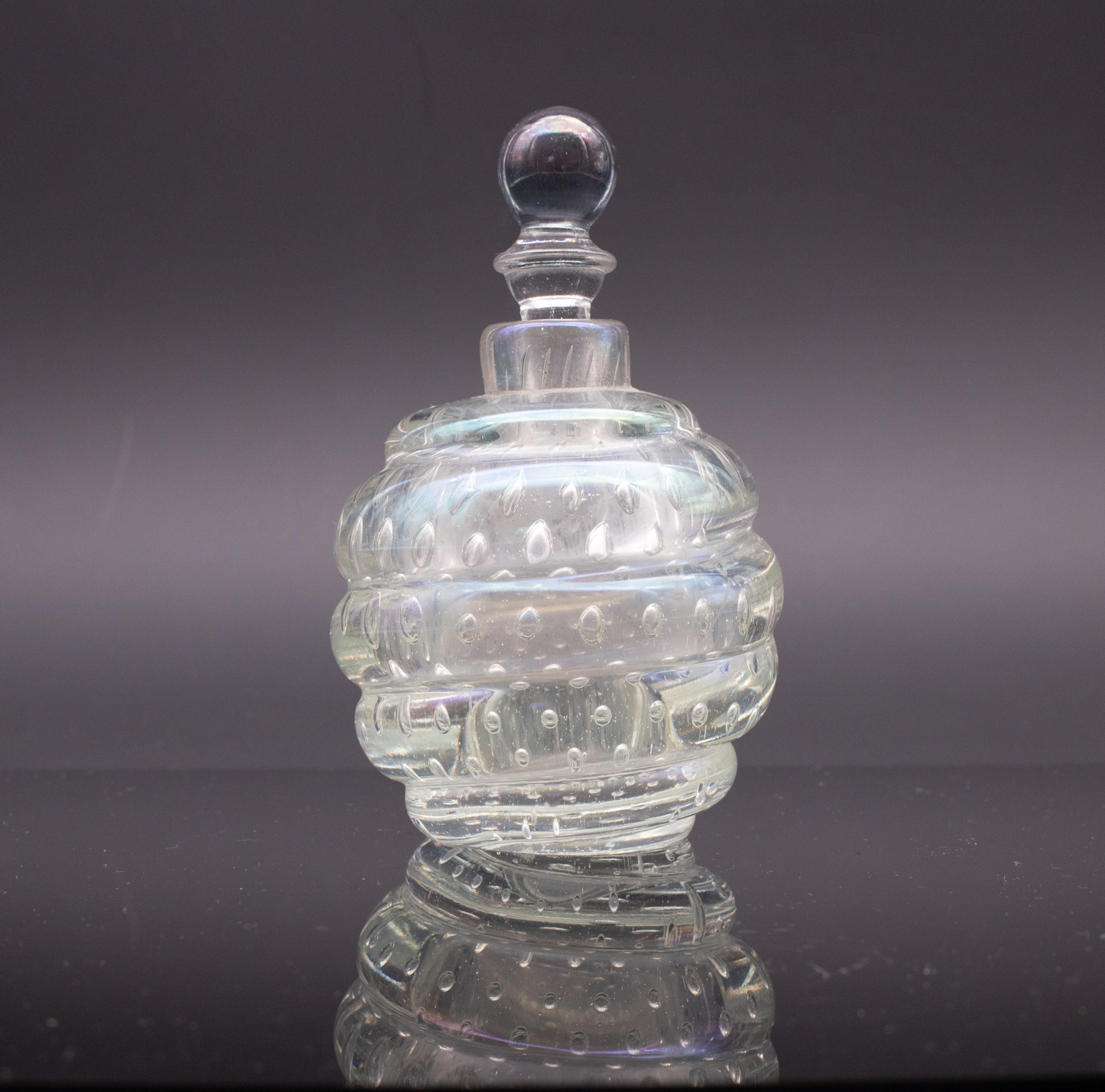 Vaso iridescente Bubbles di Barovier e Toso, anni '50 in vendita 5