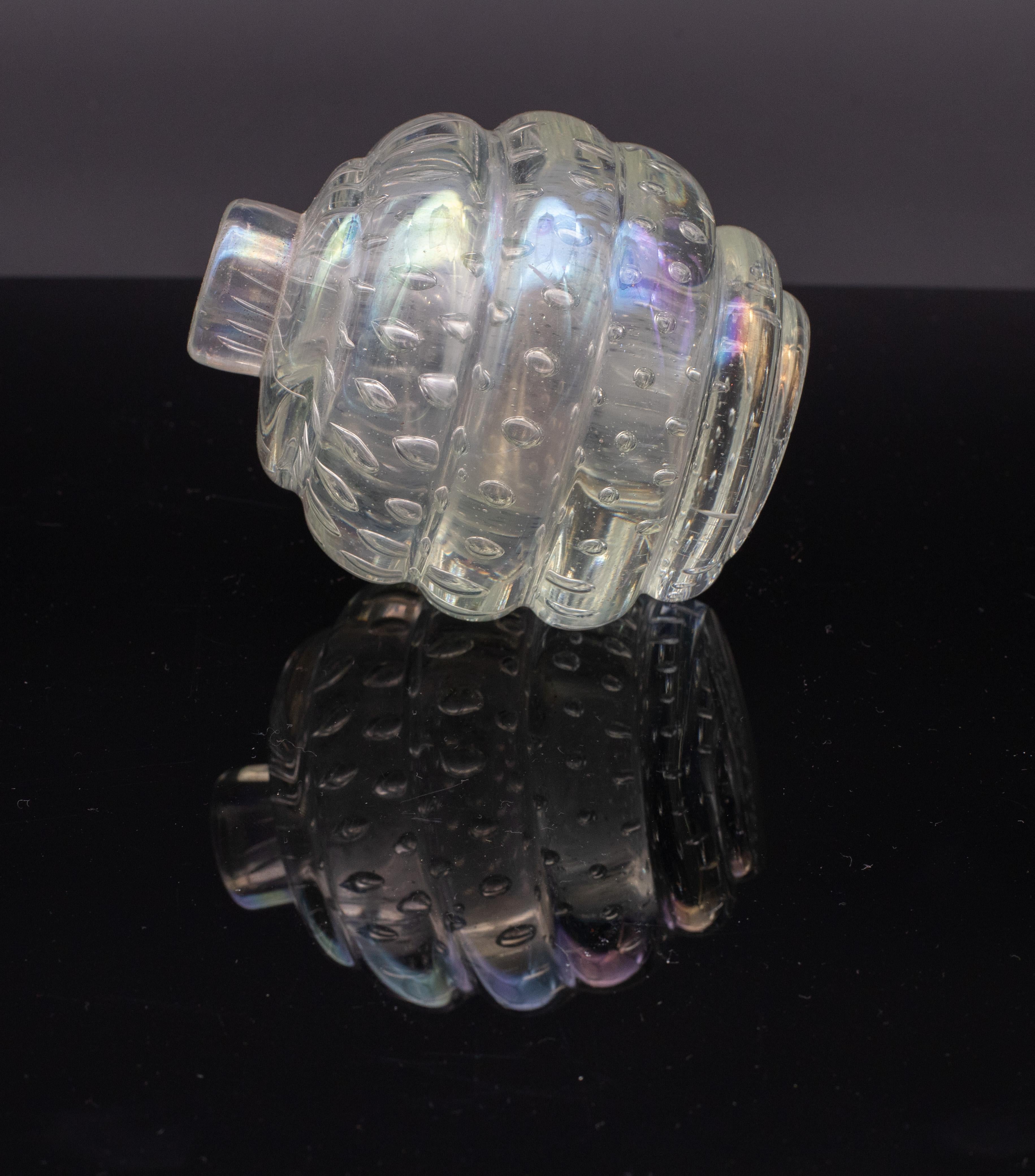 Bubbles Iridescent Vase by Barovier e Toso, 1950s For Sale 2