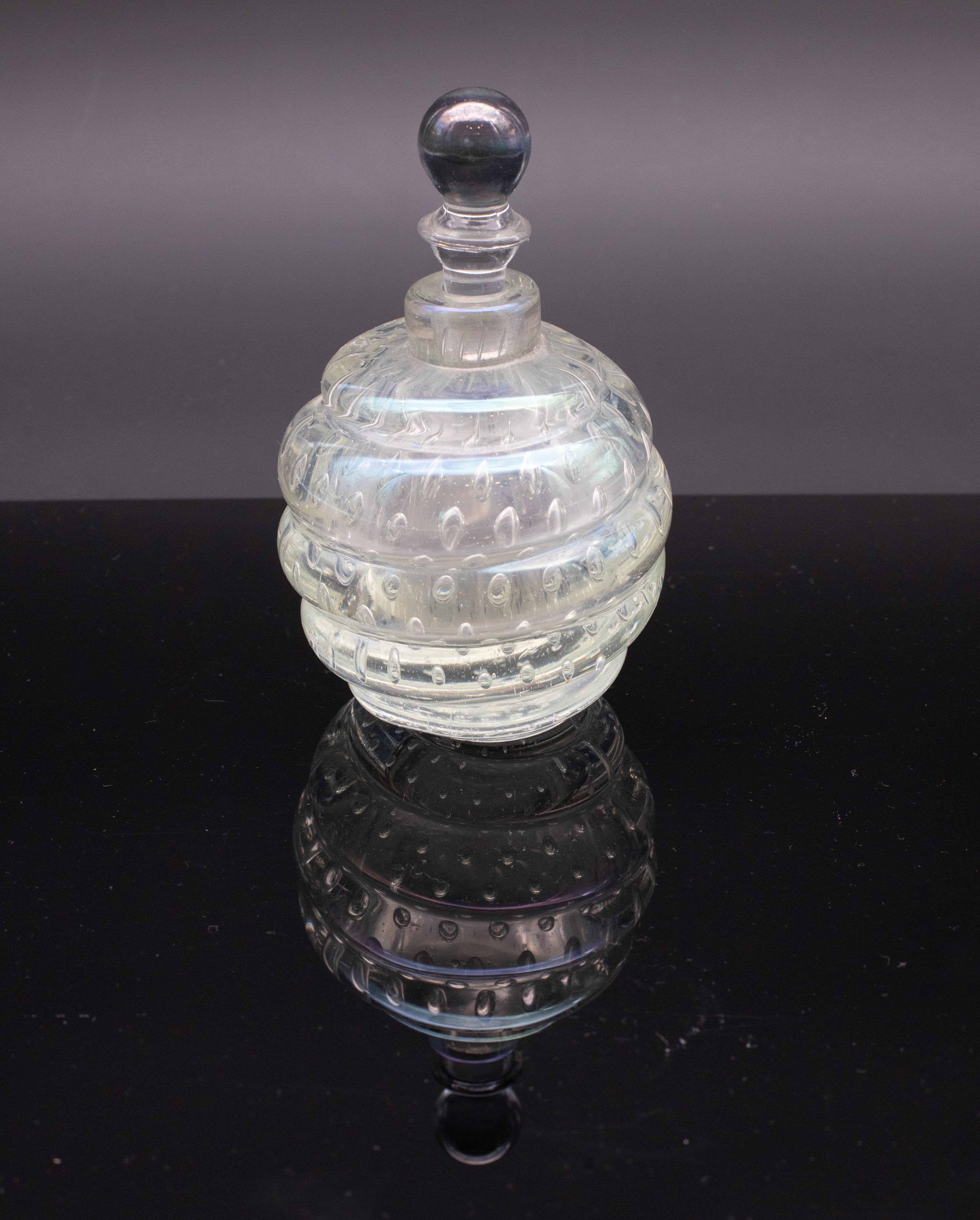 Vaso iridescente Bubbles di Barovier e Toso, anni '50 in vendita 3
