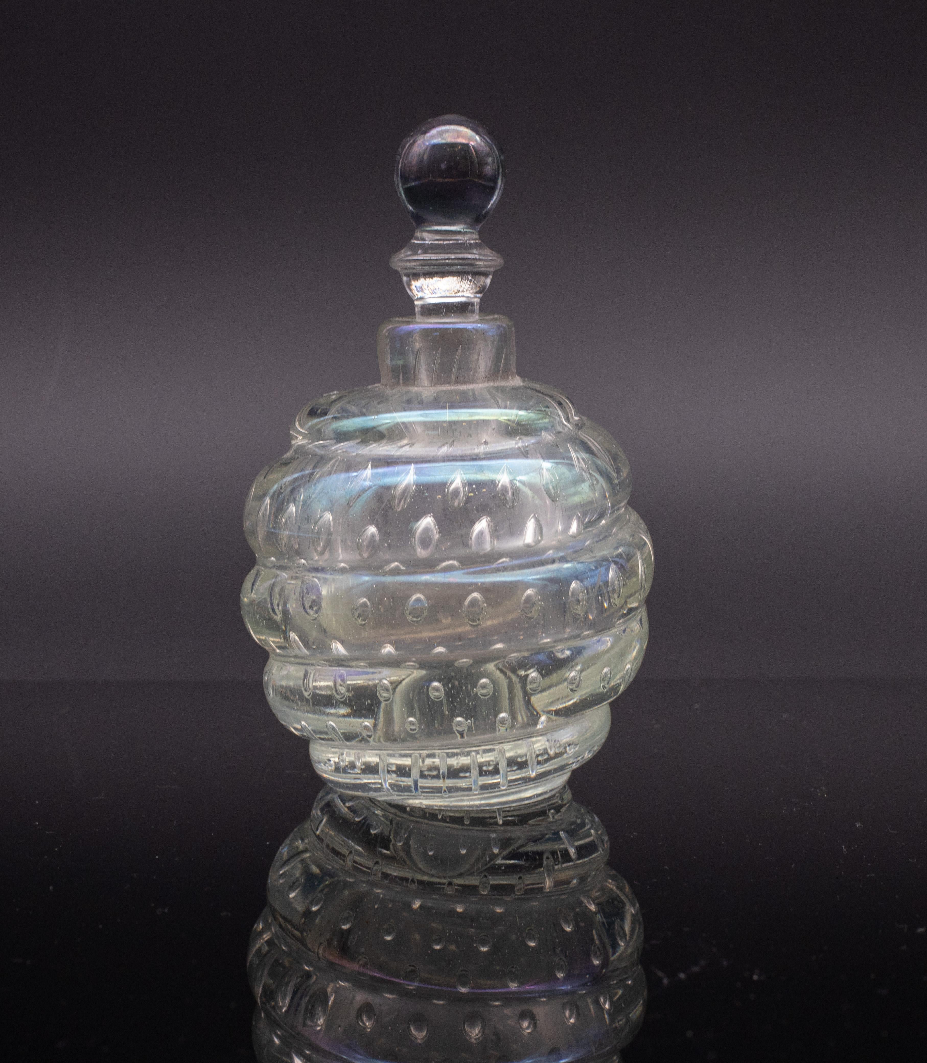 Vaso iridescente Bubbles di Barovier e Toso, anni '50 in vendita 4