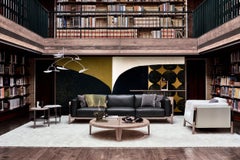 Bubbles, Black-amethyst blown glass sculpture-object