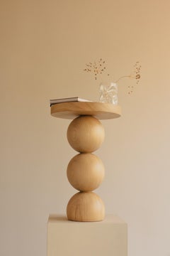 Bubbles side table in chestnut