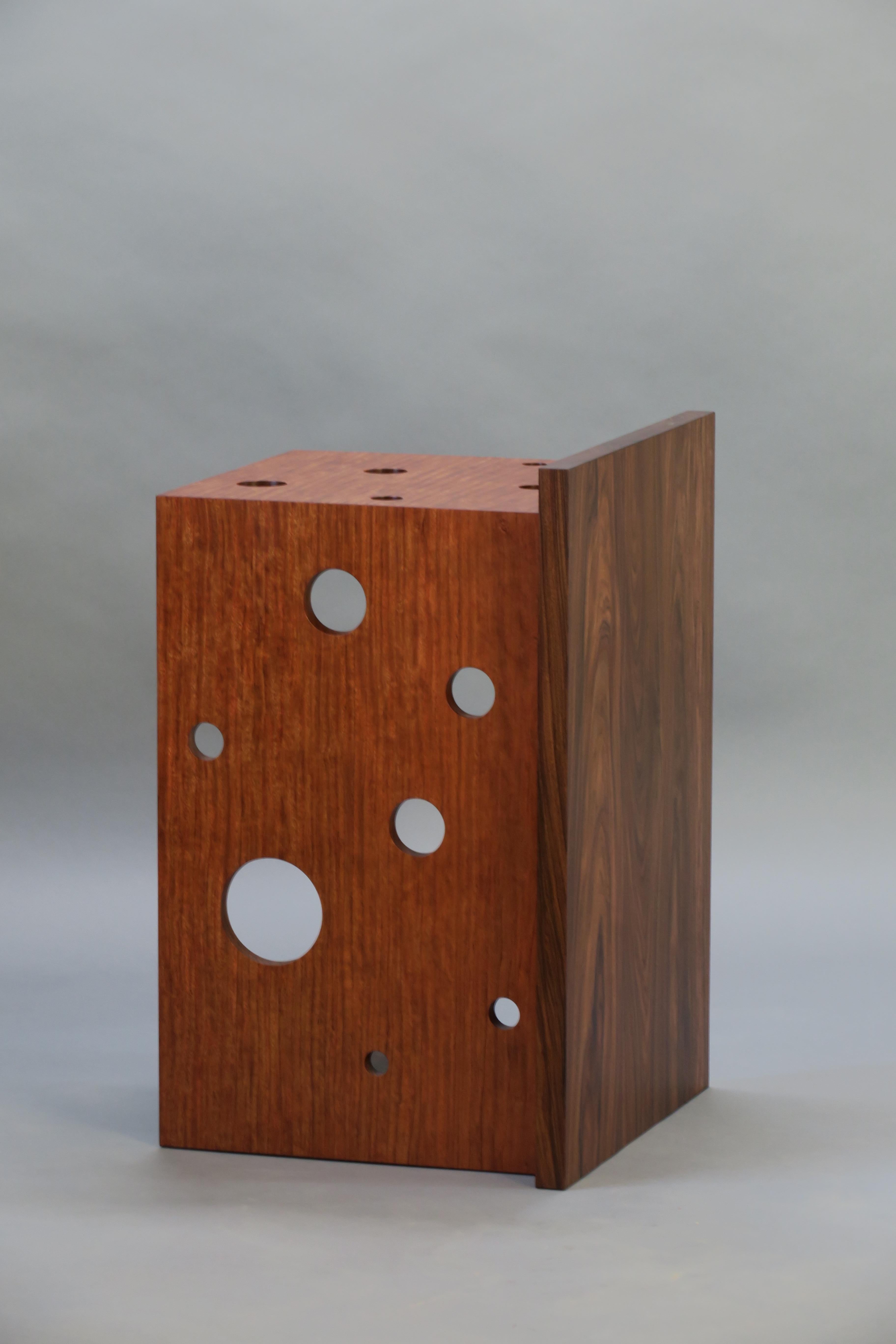Mid-Century Modern Table d'appoint en bubinga et palissandre par Thomas Throop/ Black Creek Designs- En stock en vente