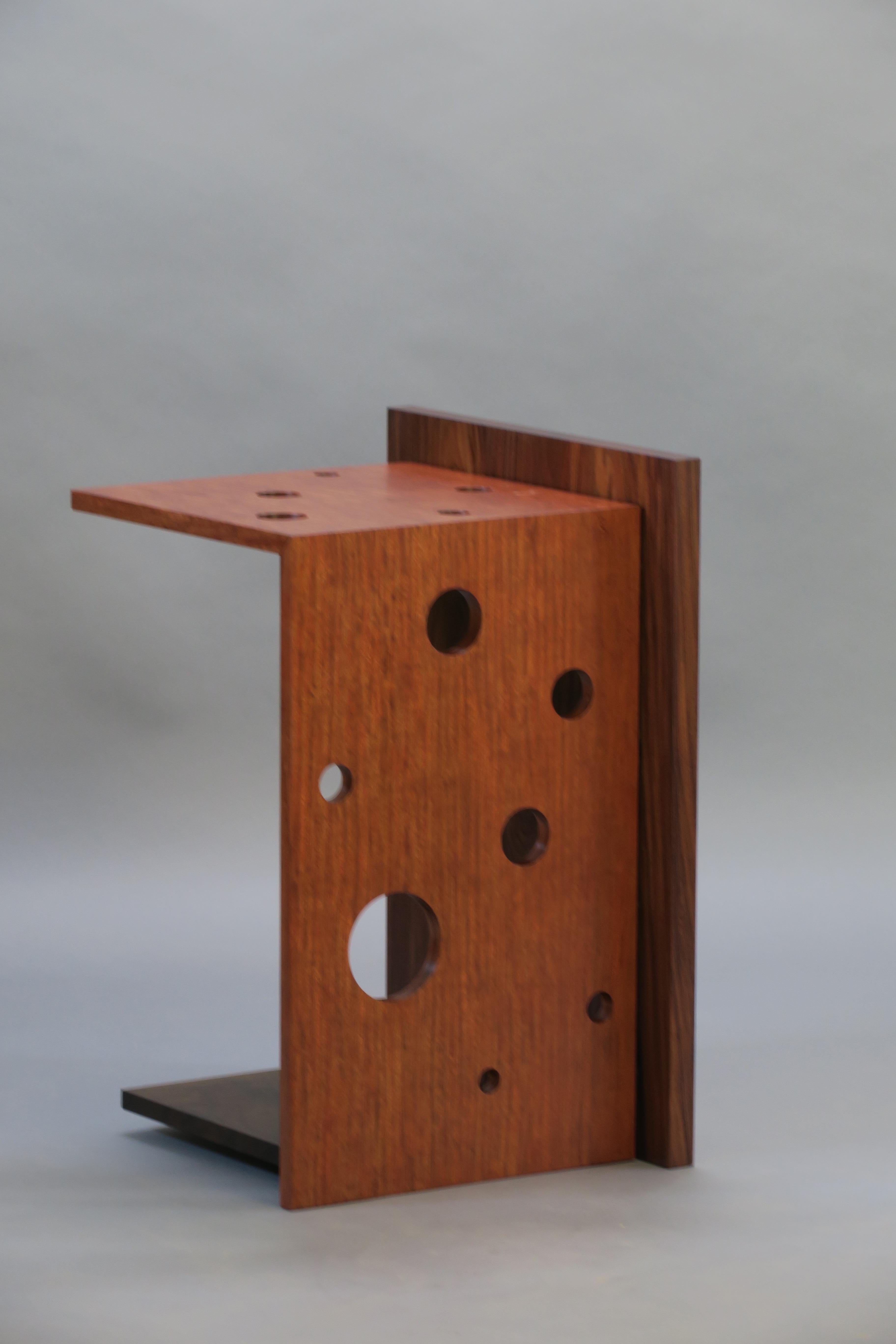 Américain Table d'appoint en bubinga et palissandre par Thomas Throop/ Black Creek Designs- En stock en vente