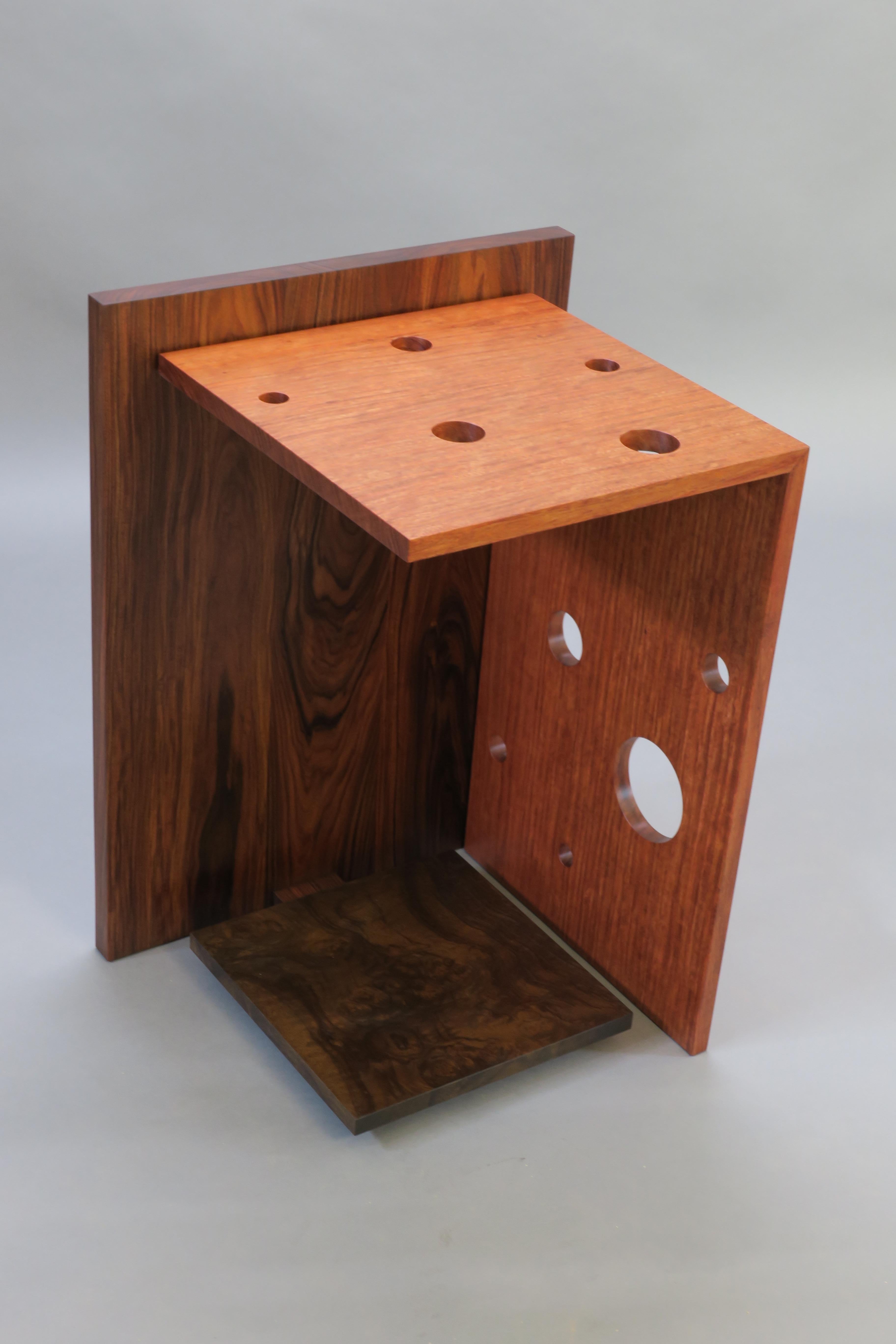 Noirci Table d'appoint en bubinga et palissandre par Thomas Throop/ Black Creek Designs- En stock en vente
