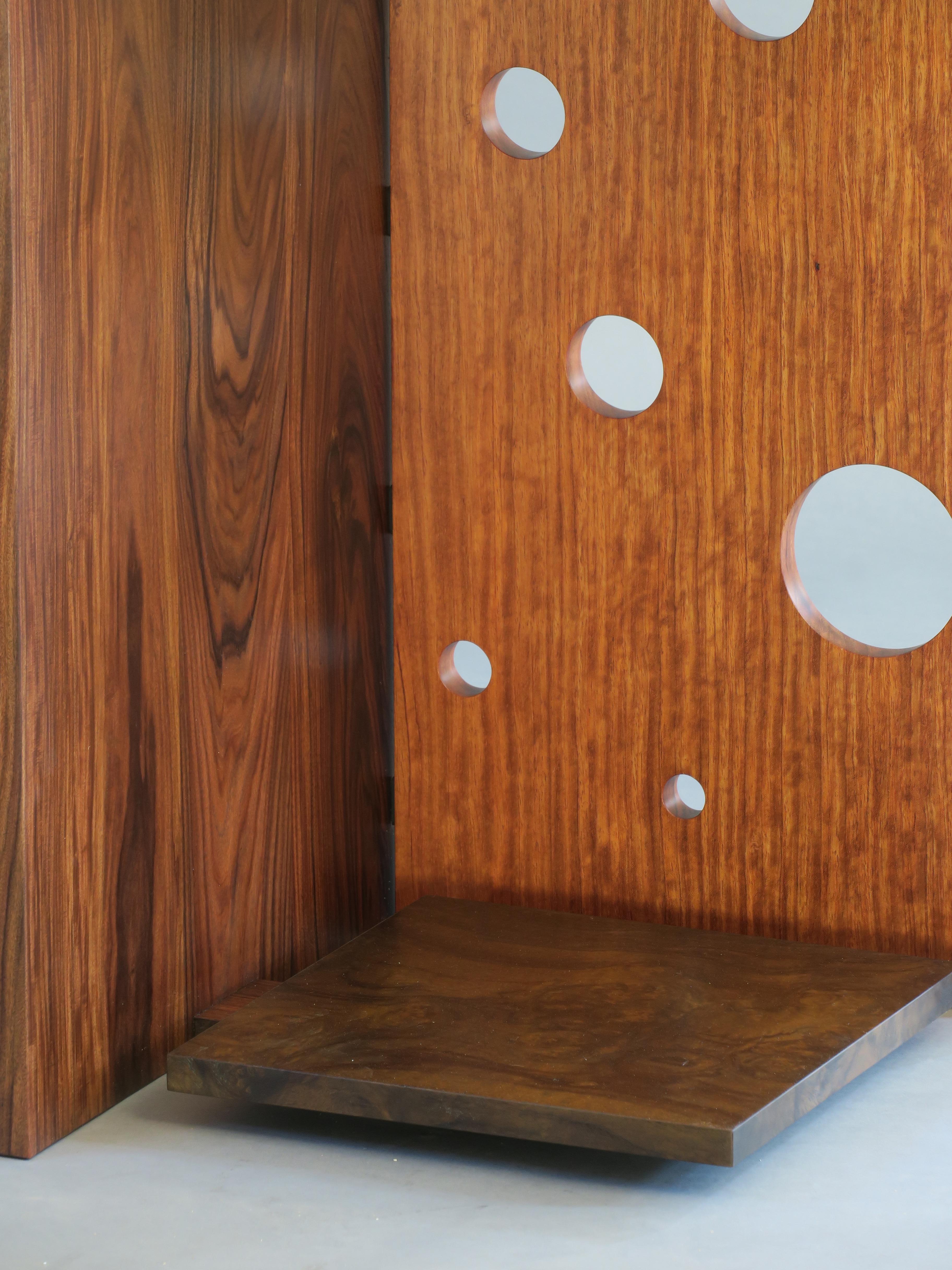 Table d'appoint en bubinga et palissandre par Thomas Throop/ Black Creek Designs- En stock Neuf - En vente à New Canaan, CT