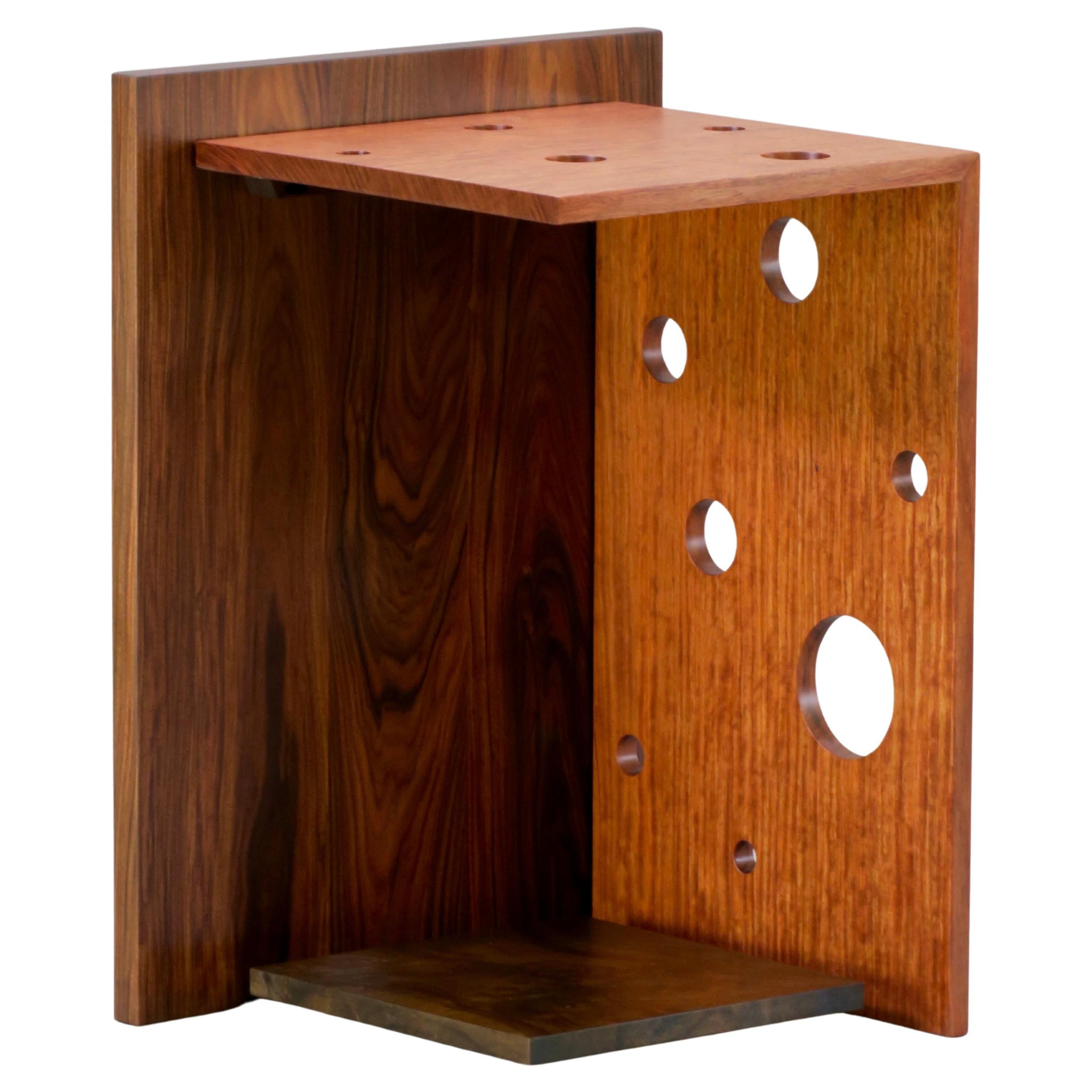 Bubinga, Rosewood Side Table by Thomas Throop/ Black Creek Designs- In Stock