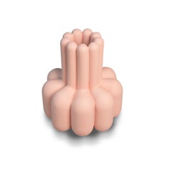 Bubu Vase, Porcelain, Organic, Pink colour, in Stock by Lara Bohinc