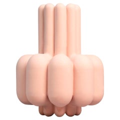 Bubu Vase, Porcelain, Organic, Pink colour, in Stock by Lara Bohinc