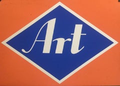 Bucan Art 1972 Orange/Blue Original Vintage Poster