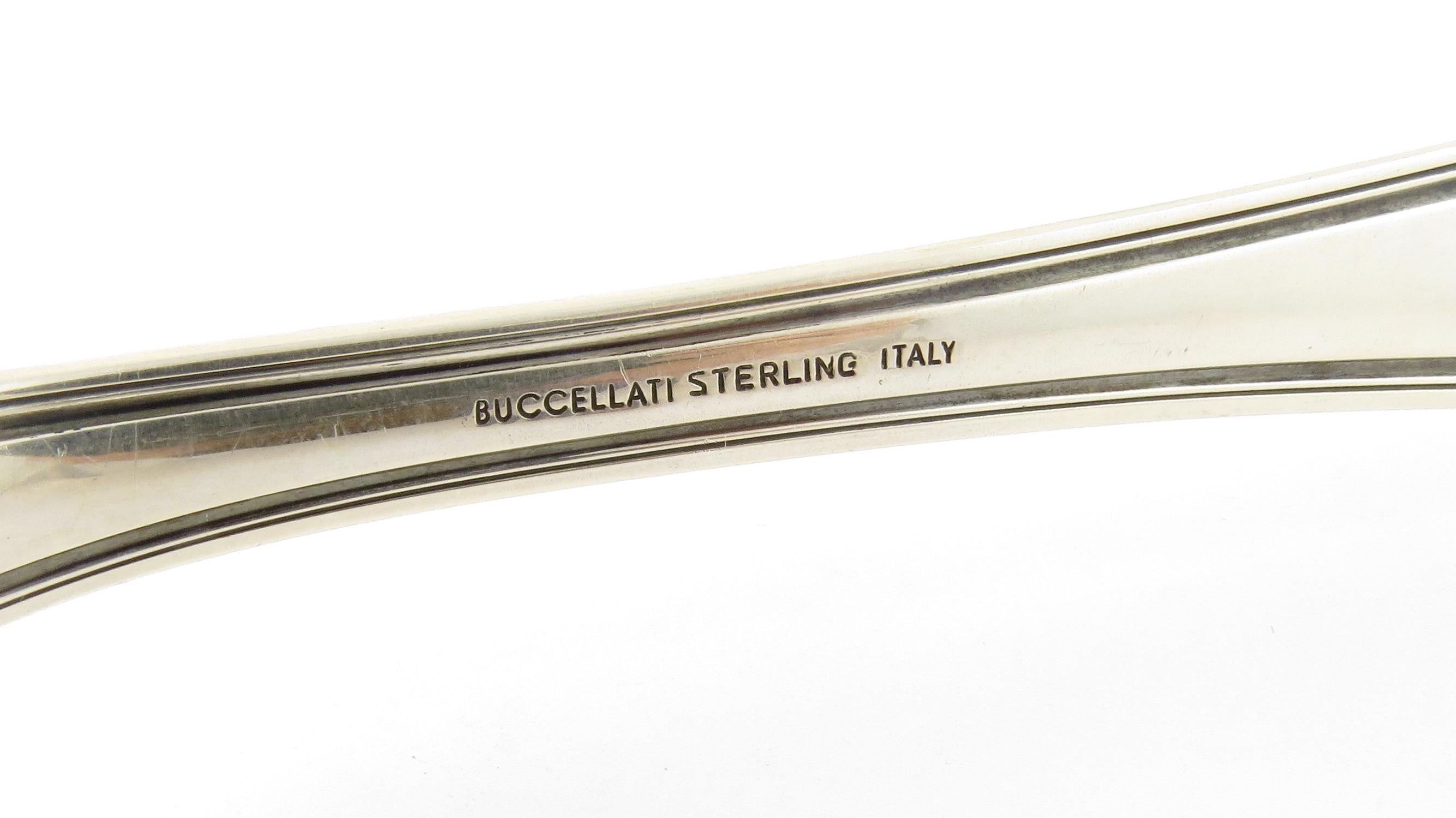 Buccellati Piedmont Sterling Silver Serving Fork In Good Condition For Sale In Washington Depot, CT