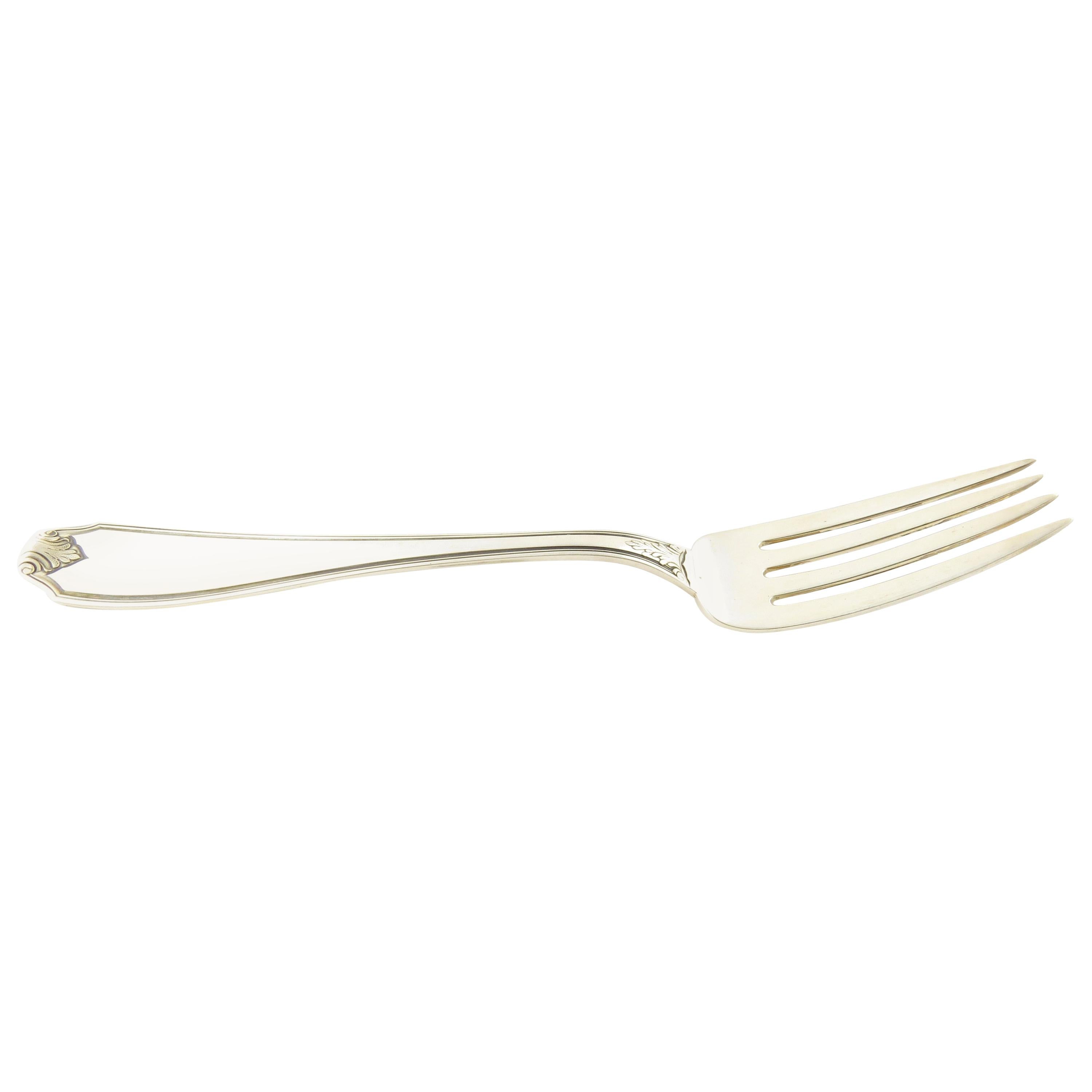 Buccellati Piedmont Sterling Silver Serving Fork For Sale