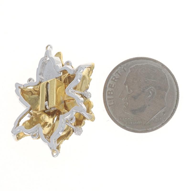 Buccelati Akoya Pearl Floral Tab Box Clasp Yellow Gold 18k Golden Leaves For Sale 1