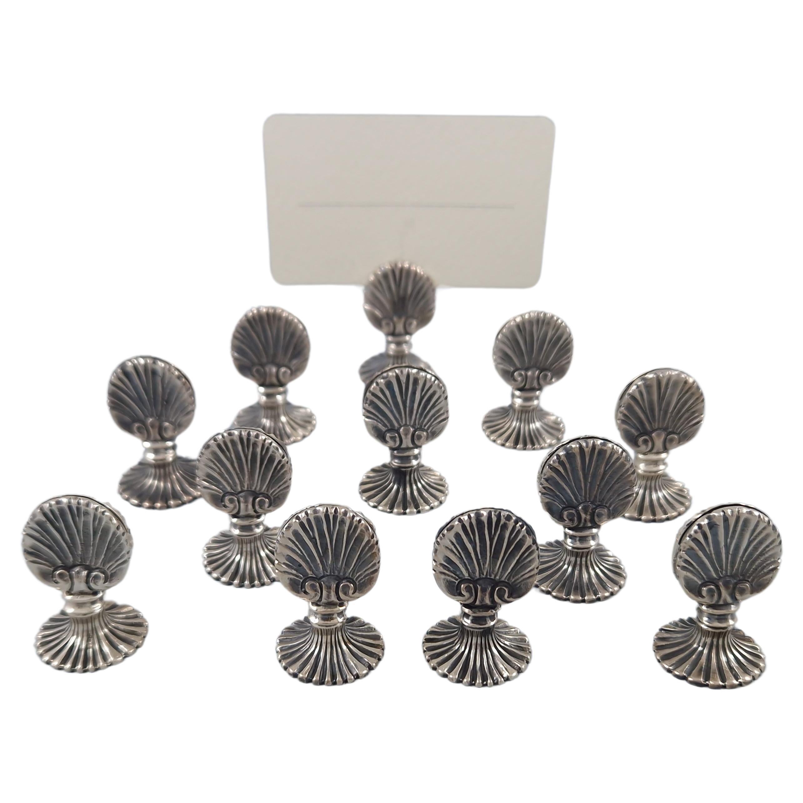 Buccellati - 12 Sterling Silver Place Card Holders