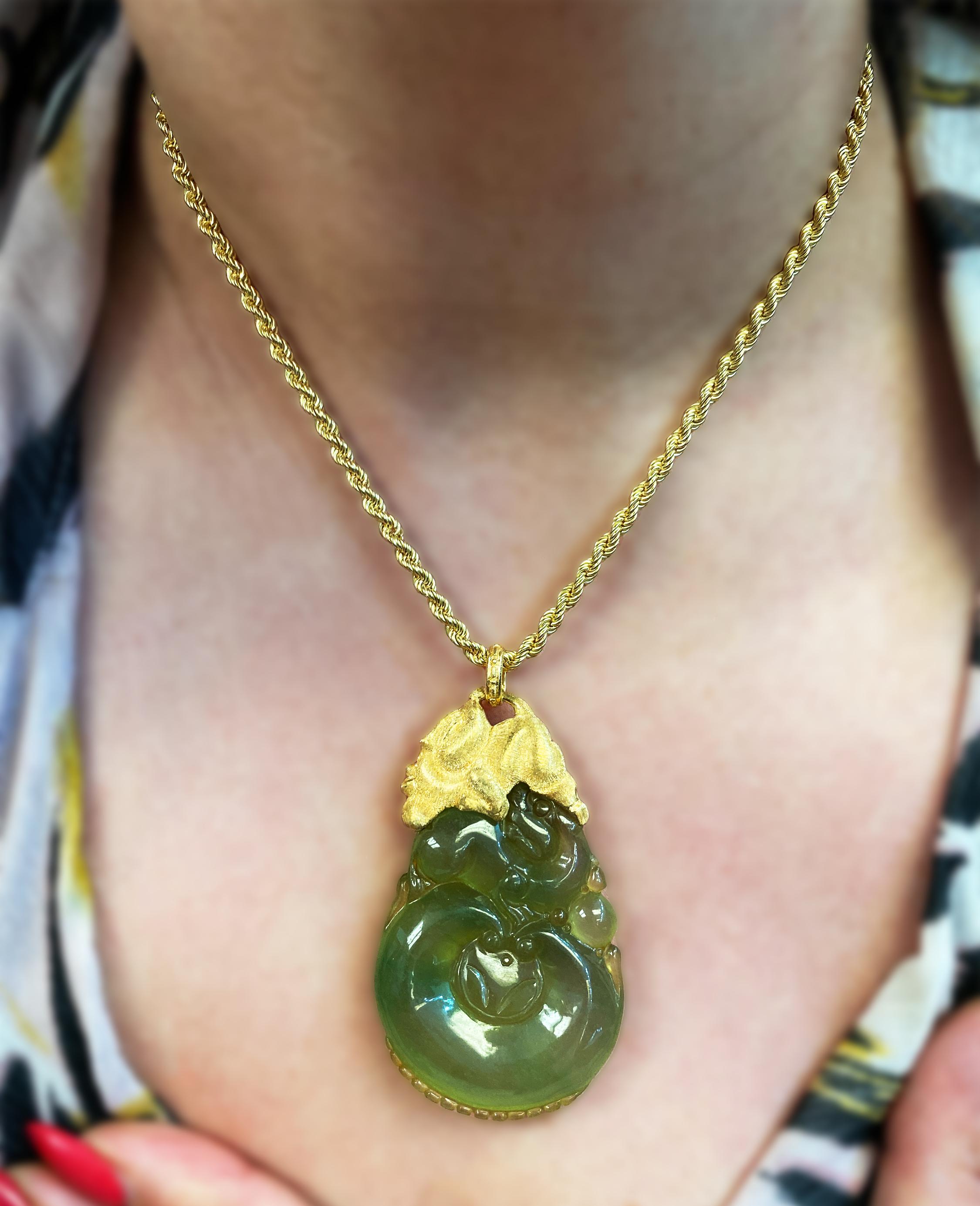 elephant jade necklace